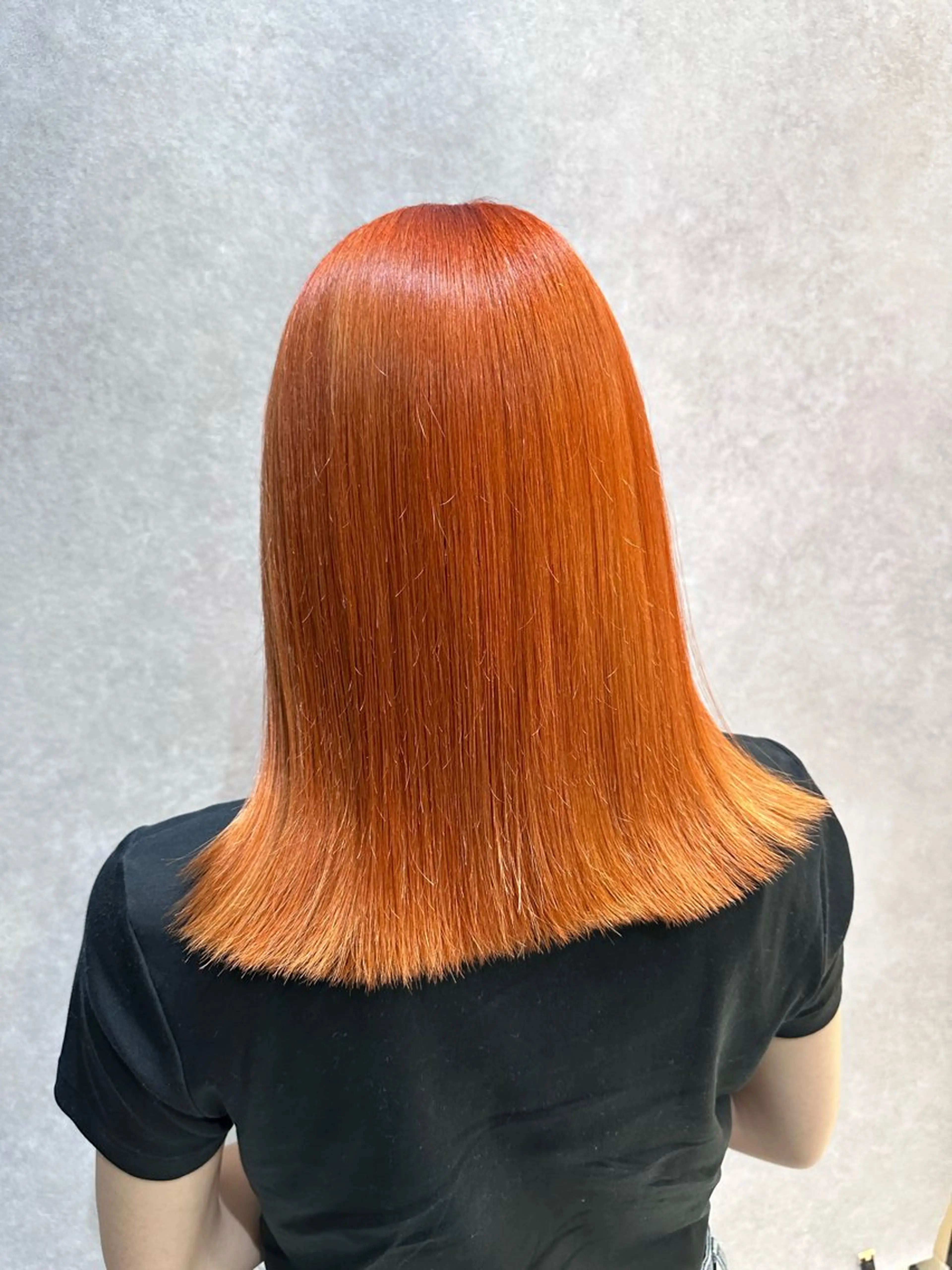 セミロング カラー ヘアカラー トリートメント 🔸縮毛矯正/髪質 改善カラー石崎🔸のヘアスタイル