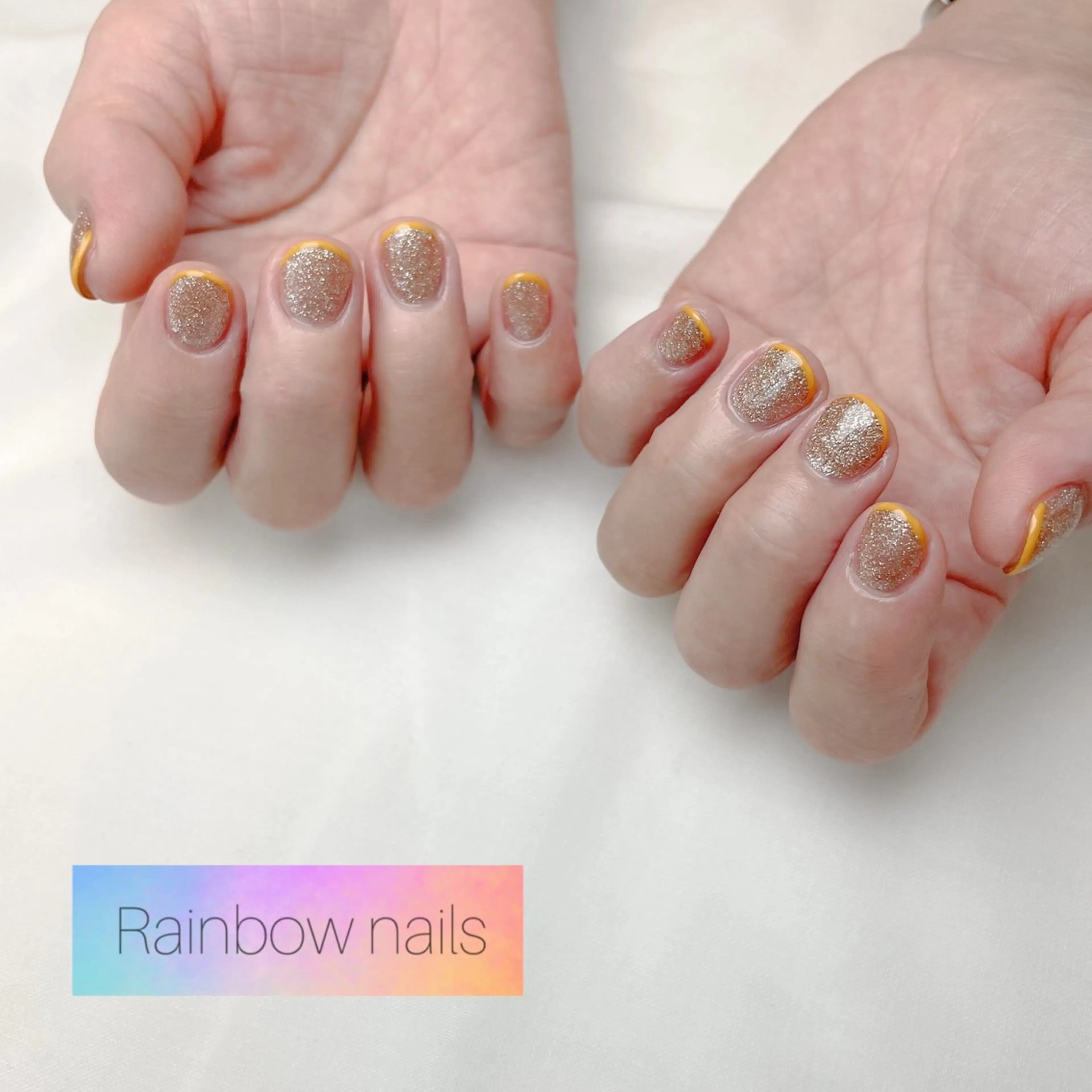 ネイル Rainbow nailsくろちゃんのネイルデザイン