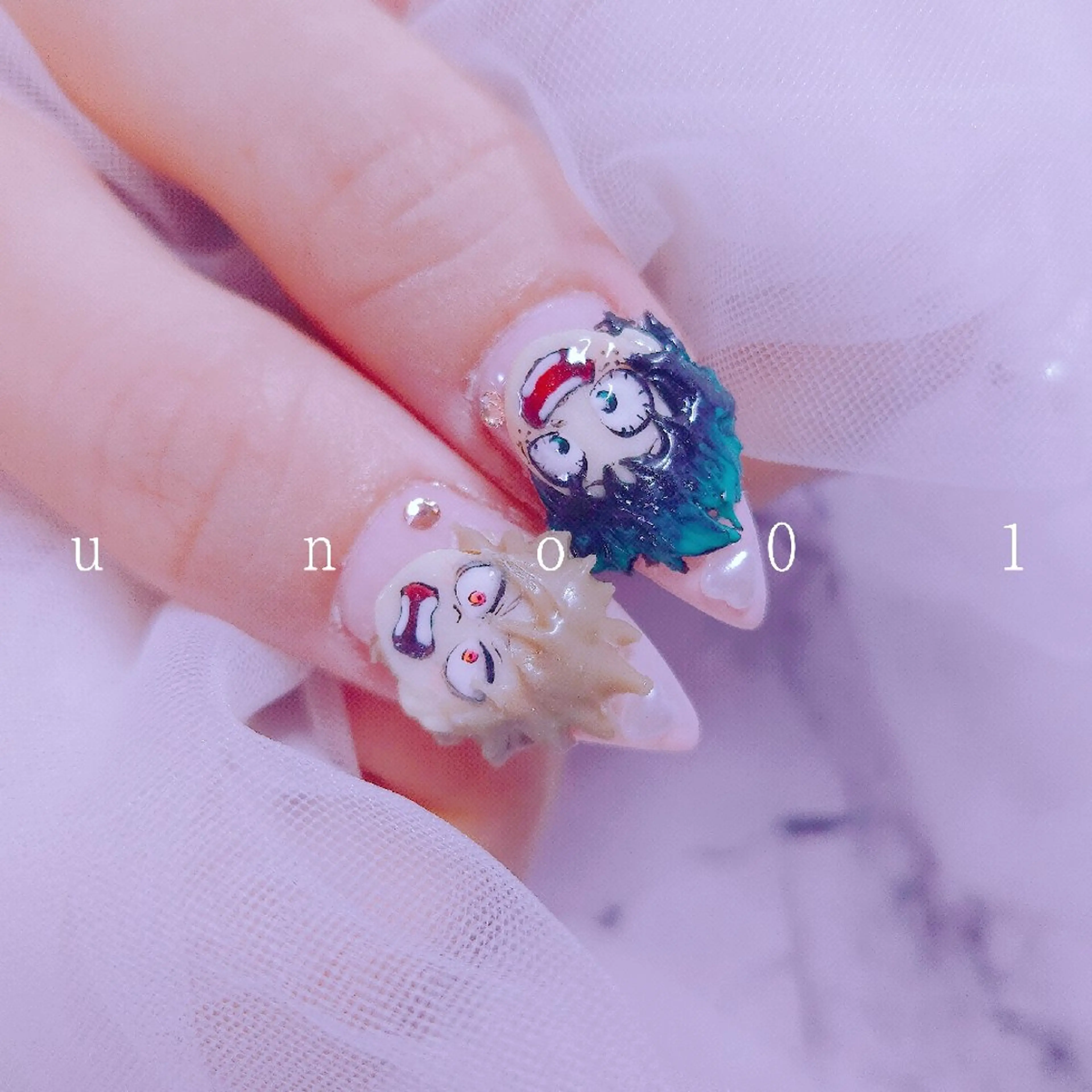 ネイル 梅田🦄中崎町🩵 u n o 0 1のネイルデザイン