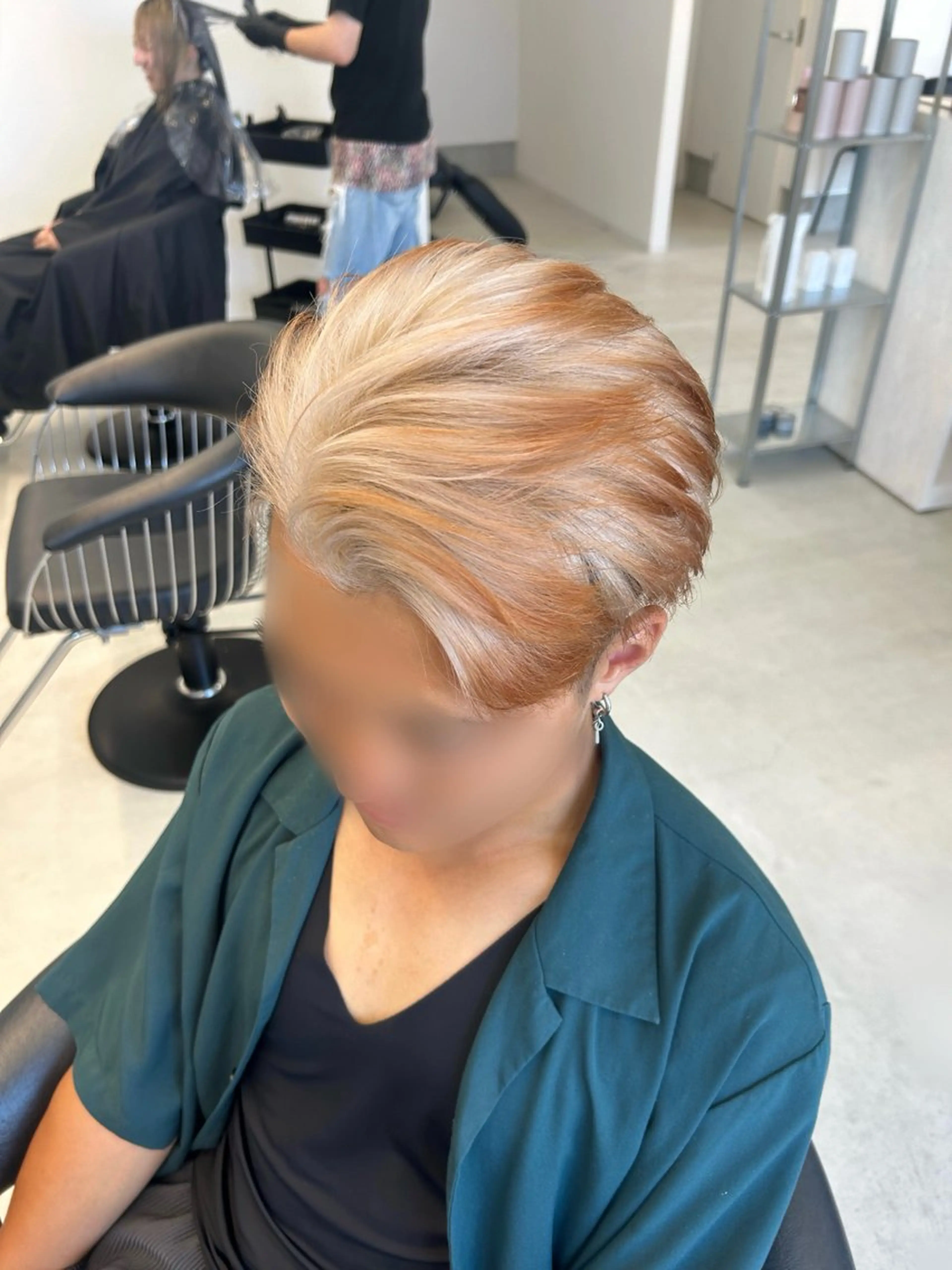 カラー メンズ ブラウンカラー オレンジ オレンジブラウン カット ヘアカラー coeur/ ひなたのヘアスタイル