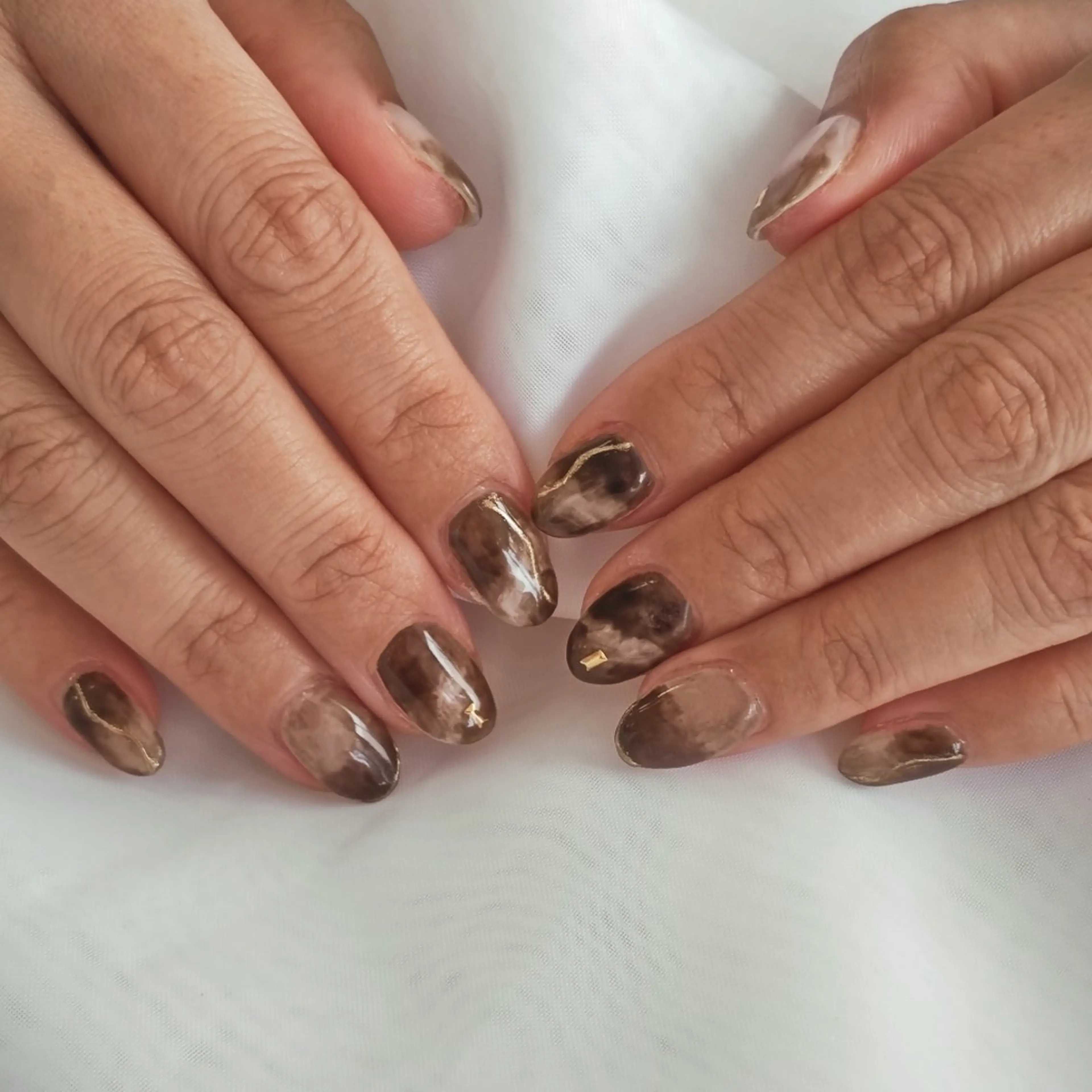 ネイル ミラーネイル ニュアンスネイル ハンドネイル felicita fumi🩷のネイルデザイン