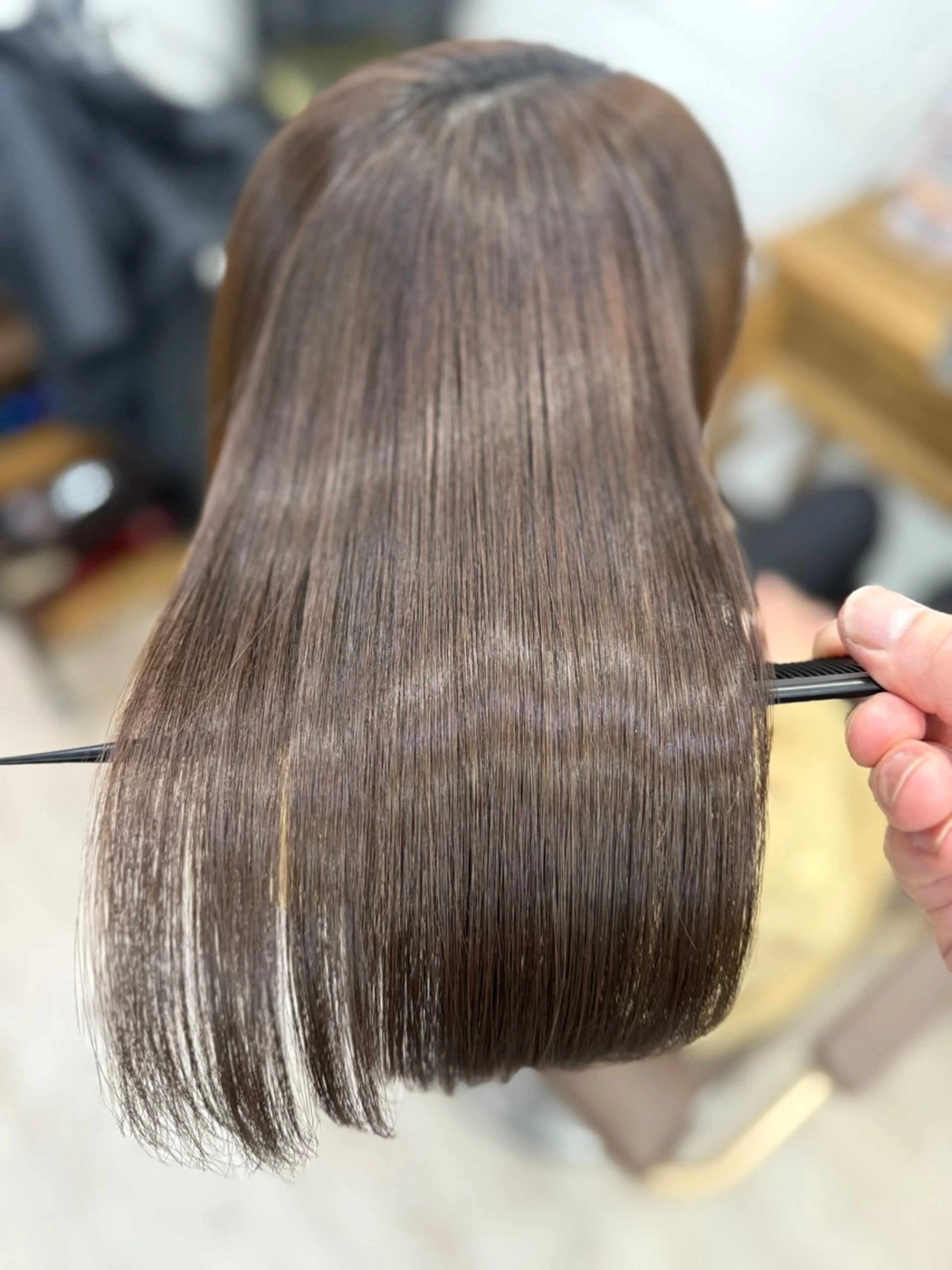 ミディアム カット トリートメント 髪質改善特化🔥縮毛 、美髪形成のプロ✂️のヘアスタイル