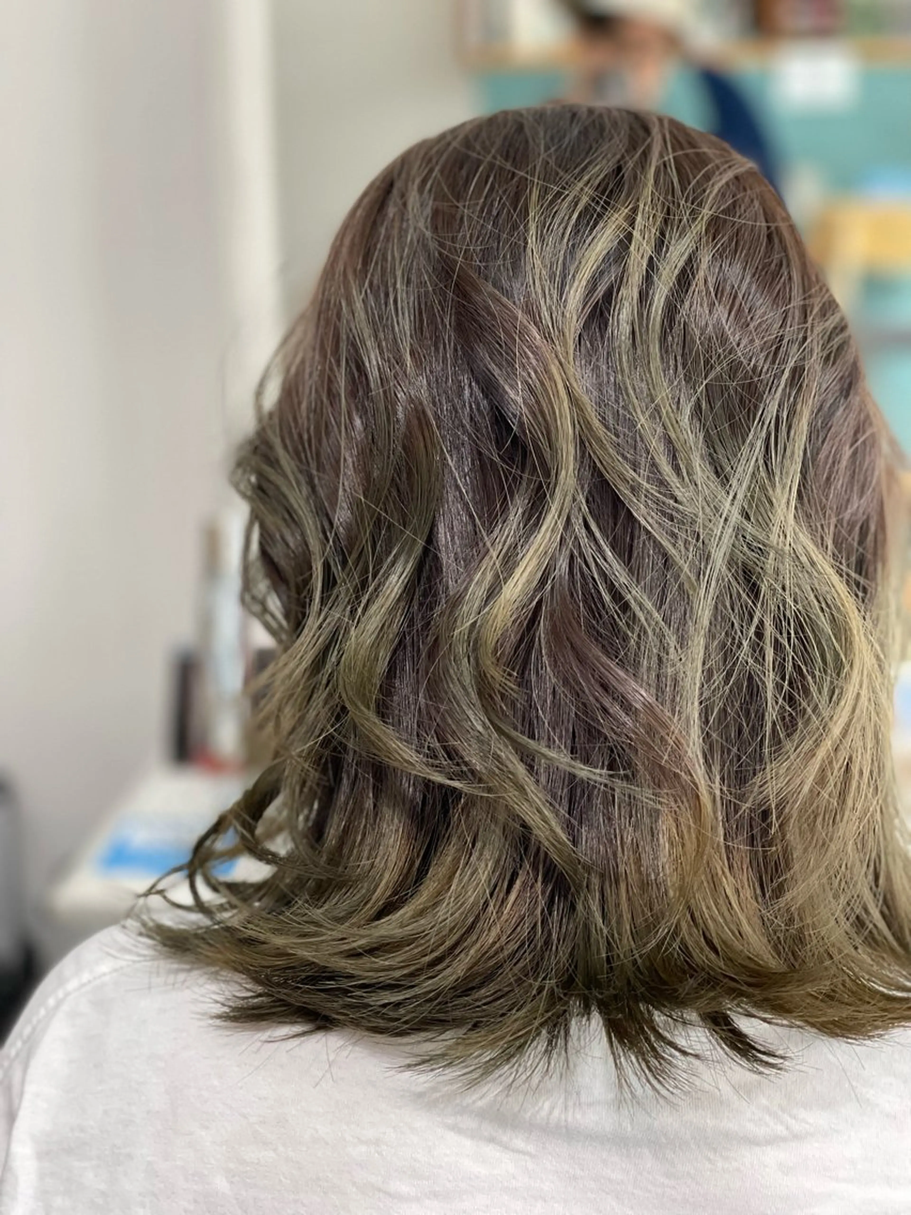 セミロング カラー Snaly カラー特化ページのヘアスタイル