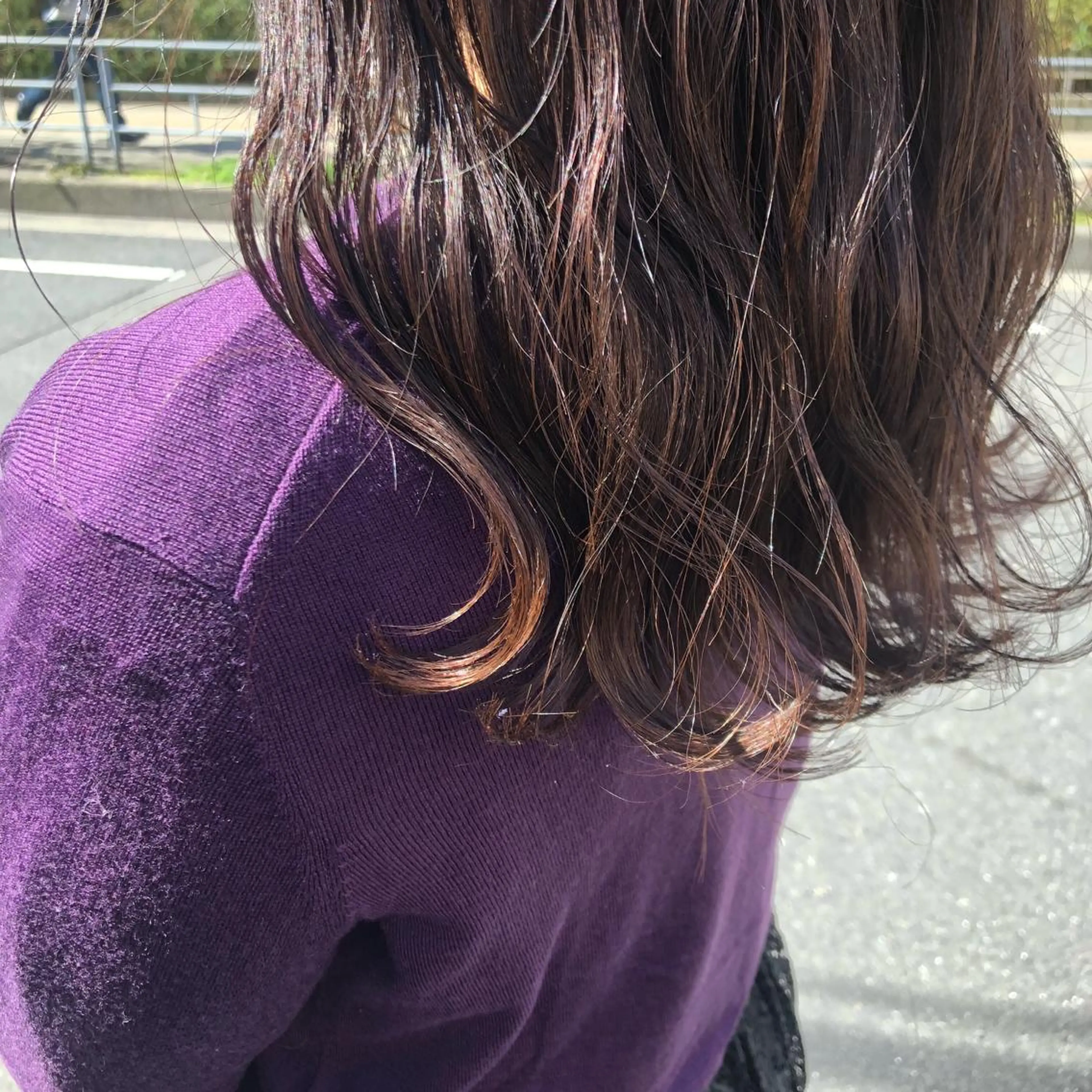 ロング カラー 透明感カラー グレージュ 酸性縮毛矯正🧴韓国 レイヤー/髪質改善のヘアスタイル