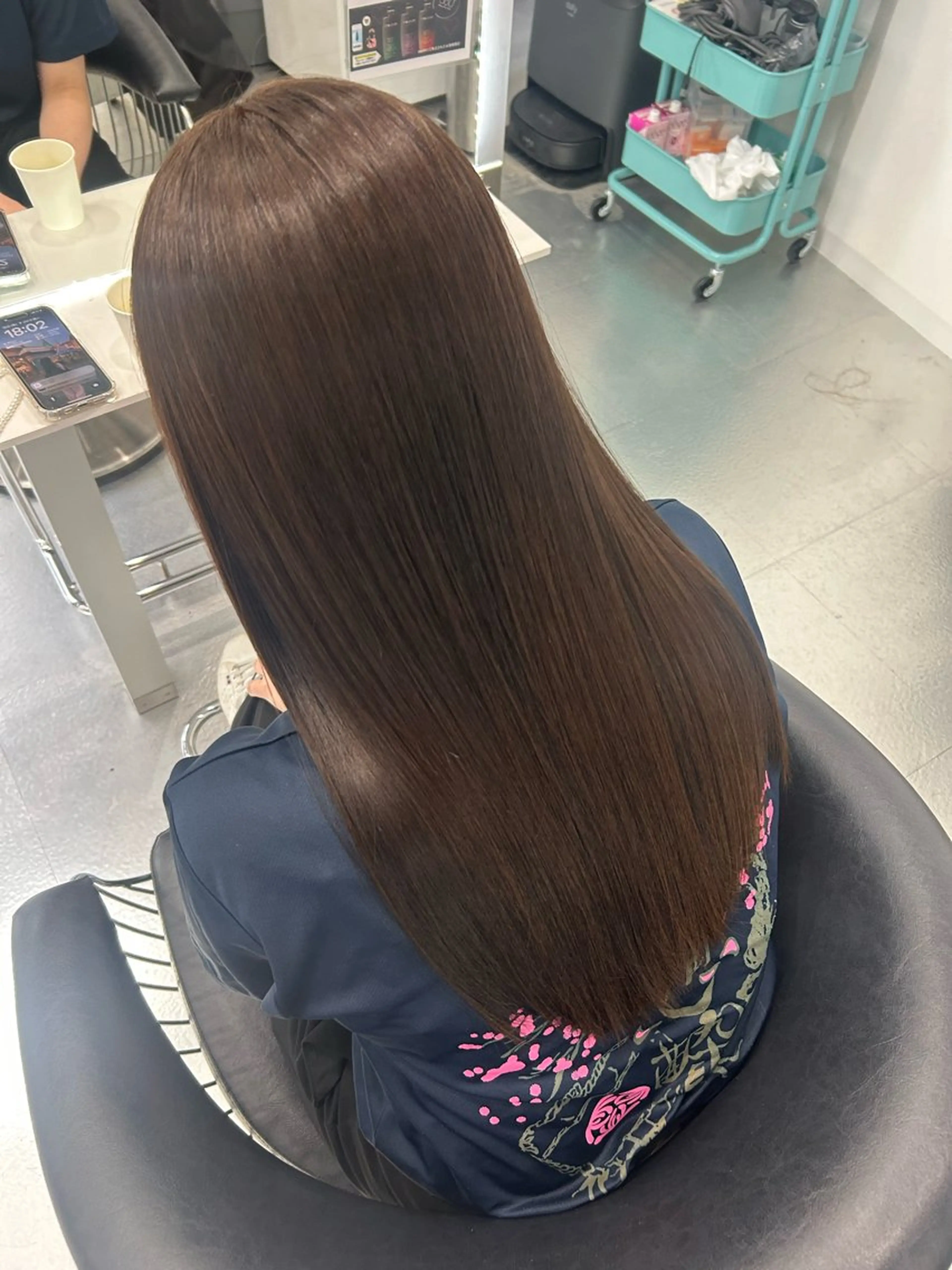 ロング ヘアカラー あやめ🪽 オリーブ/ハイトーンのヘアスタイル