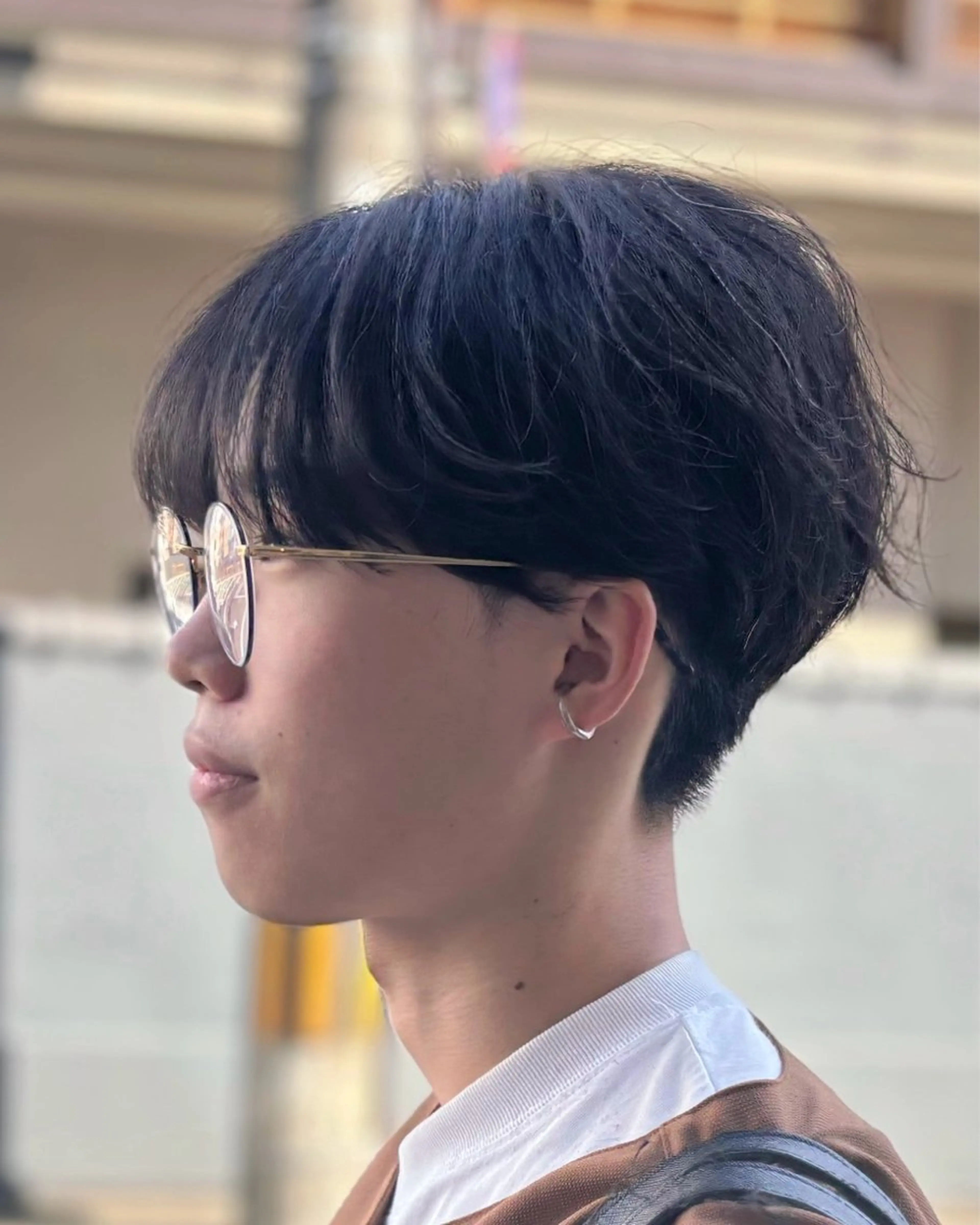 パーマ メンズ マッシュ メンズパーマ シースルーマッシュ ニュアンスパーマ 縮毛矯正 トリートメント マツダ レンのヘアスタイル