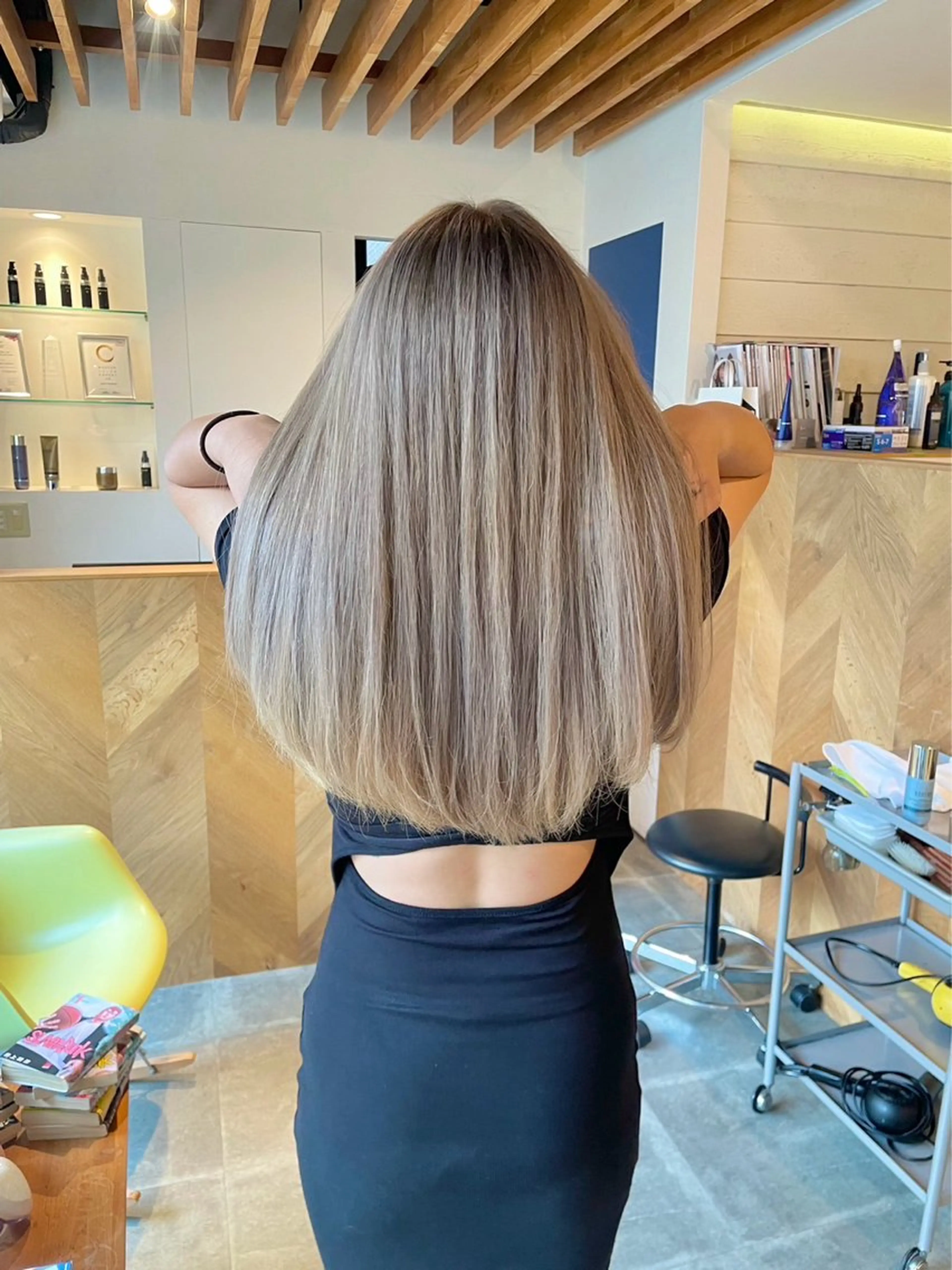 カラー バレイヤージュ 外国人風カラー カット ヘアカラー 縮毛矯正 吉沢遣人/レイヤー 艶カラー/抜け感のヘアスタイル