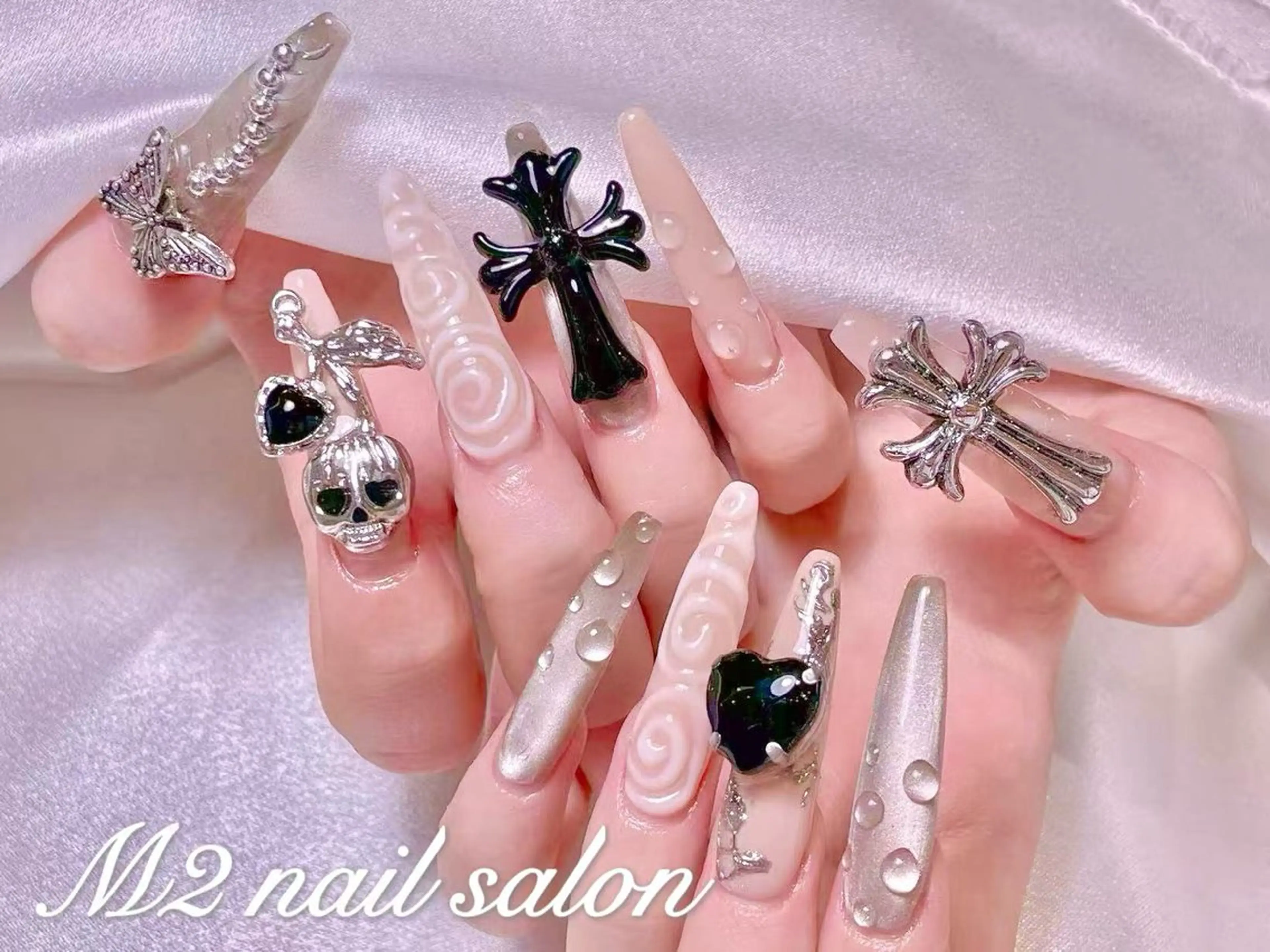 ネイル ハンドネイル 長さだし専門店 M2　rikaのネイルデザイン