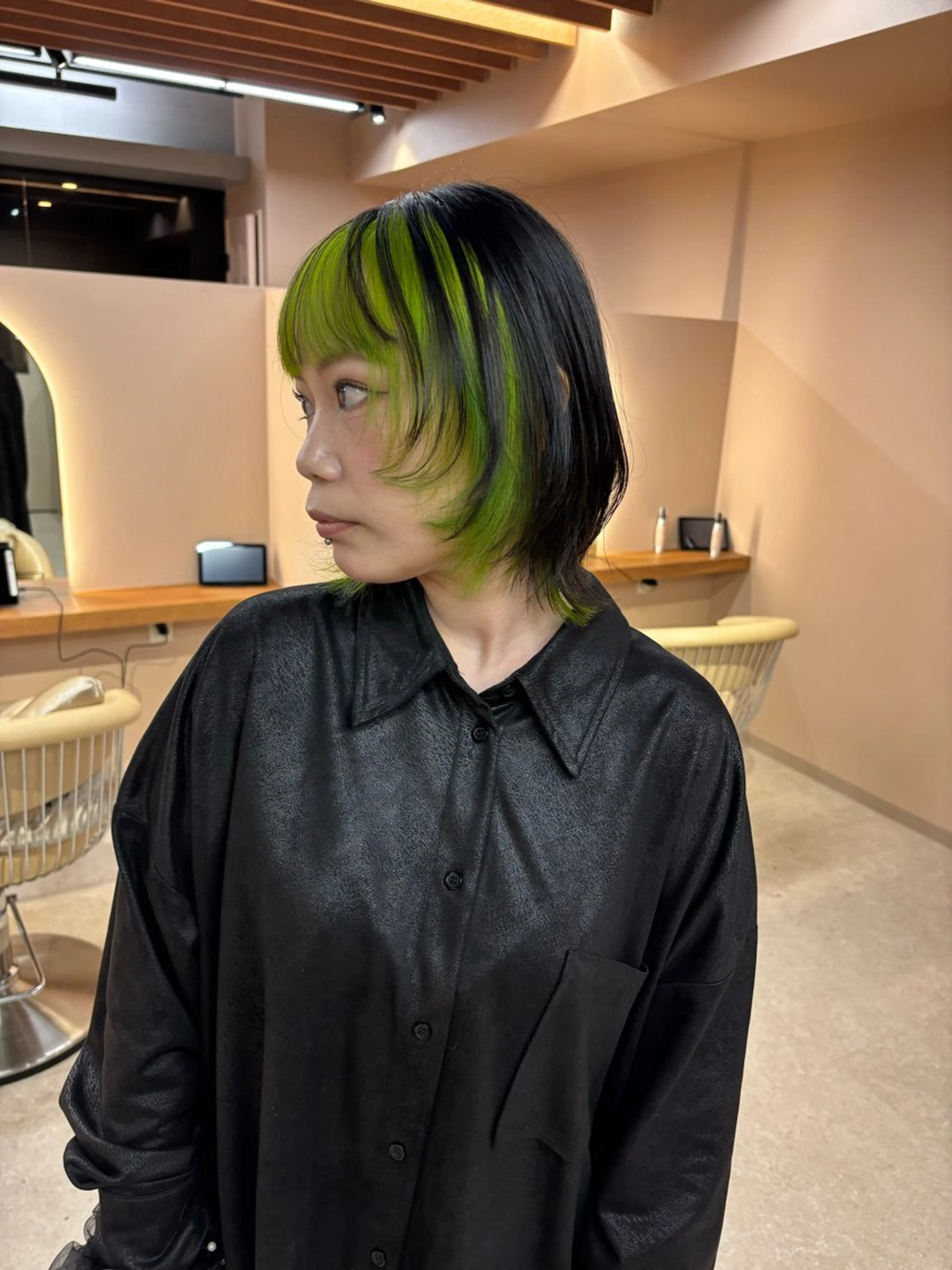 ミディアム ヘアカラー トリートメント ROCCO east / りんなのヘアスタイル