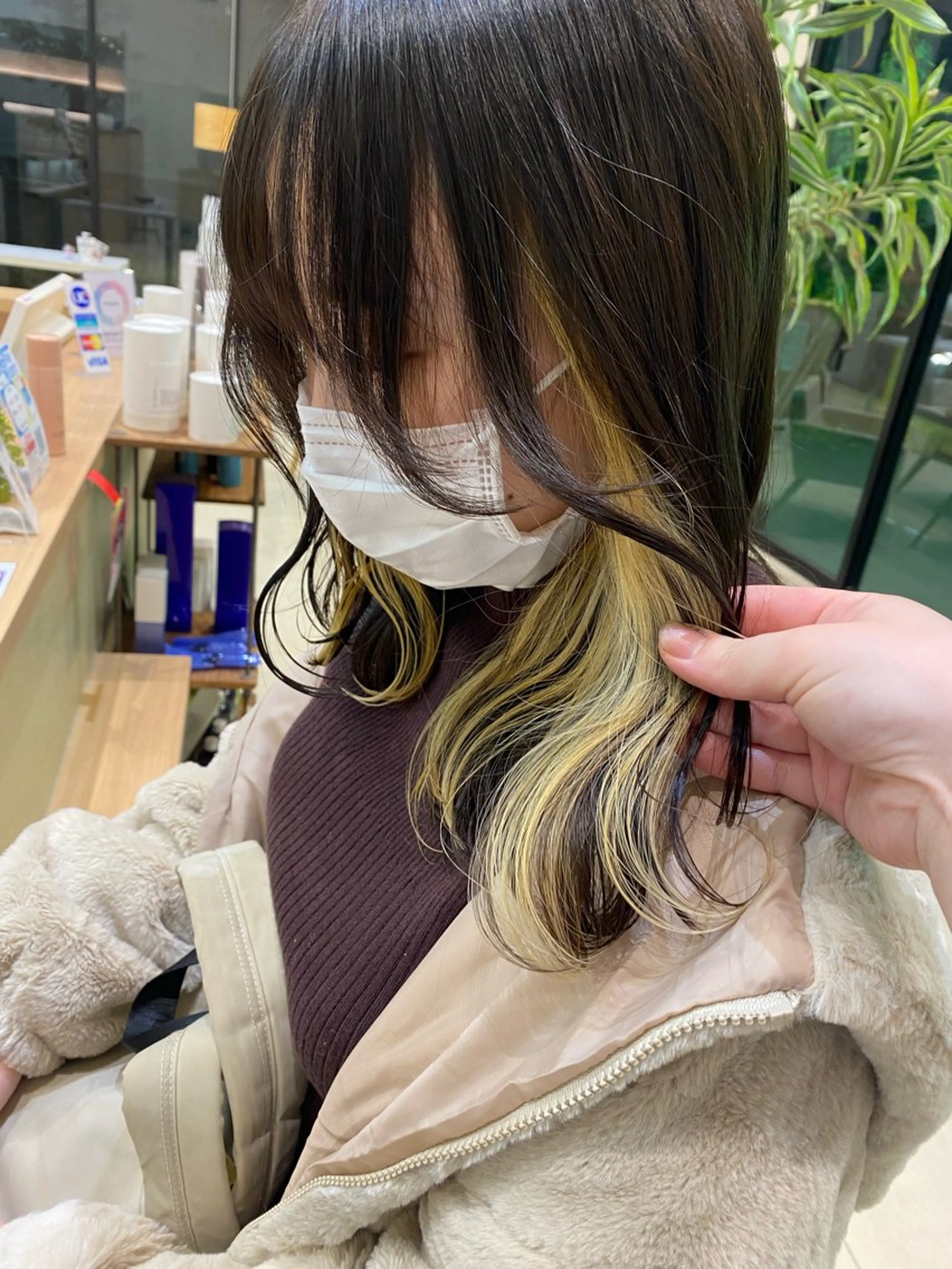 カラー カット ヘアカラー トリートメント レイヤーカット🍒韓 国ヘア🍒ひかりのヘアスタイル