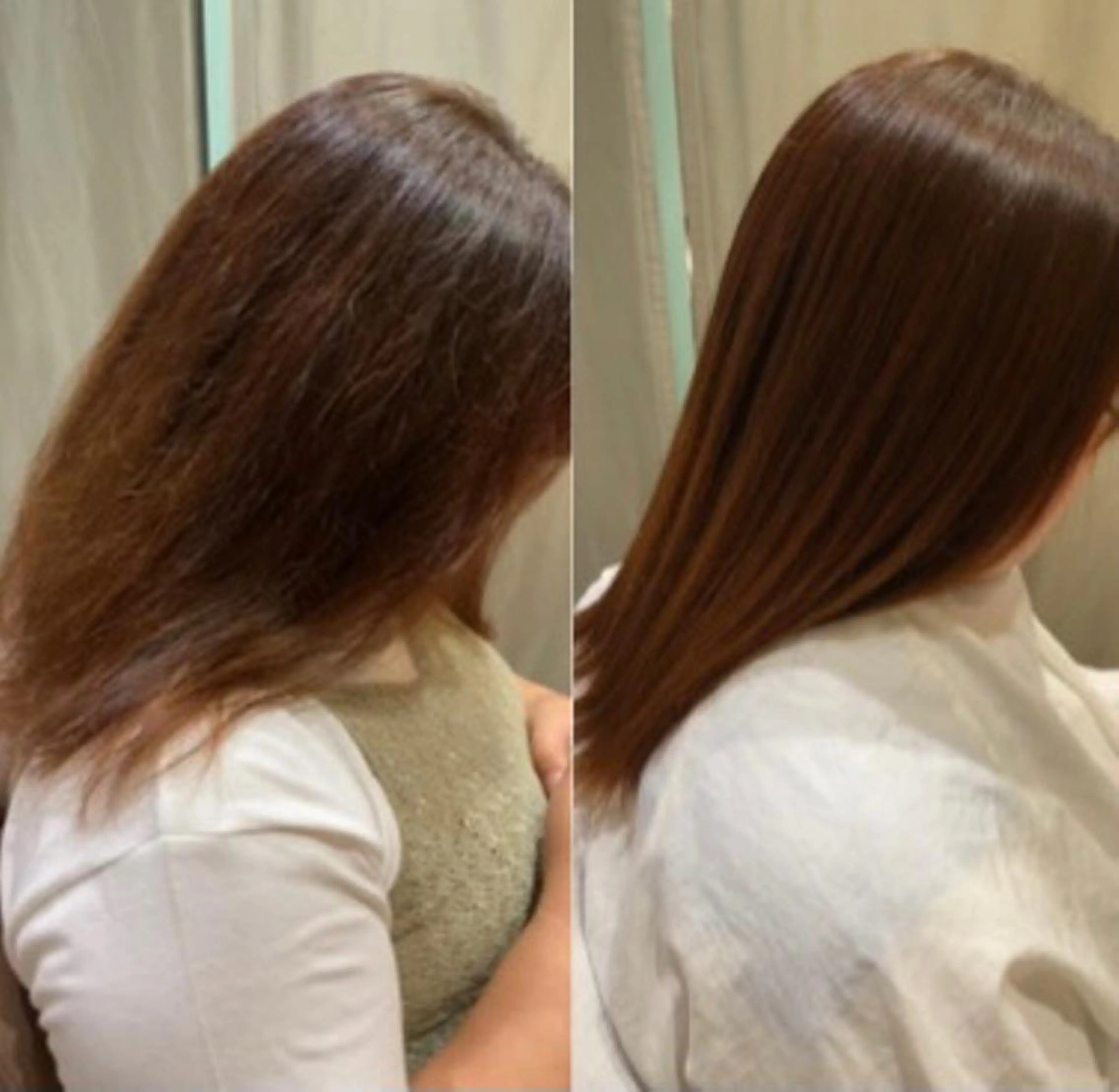 ロング 髪質改善 酸性ストレート タナカ レイヤのヘアスタイル