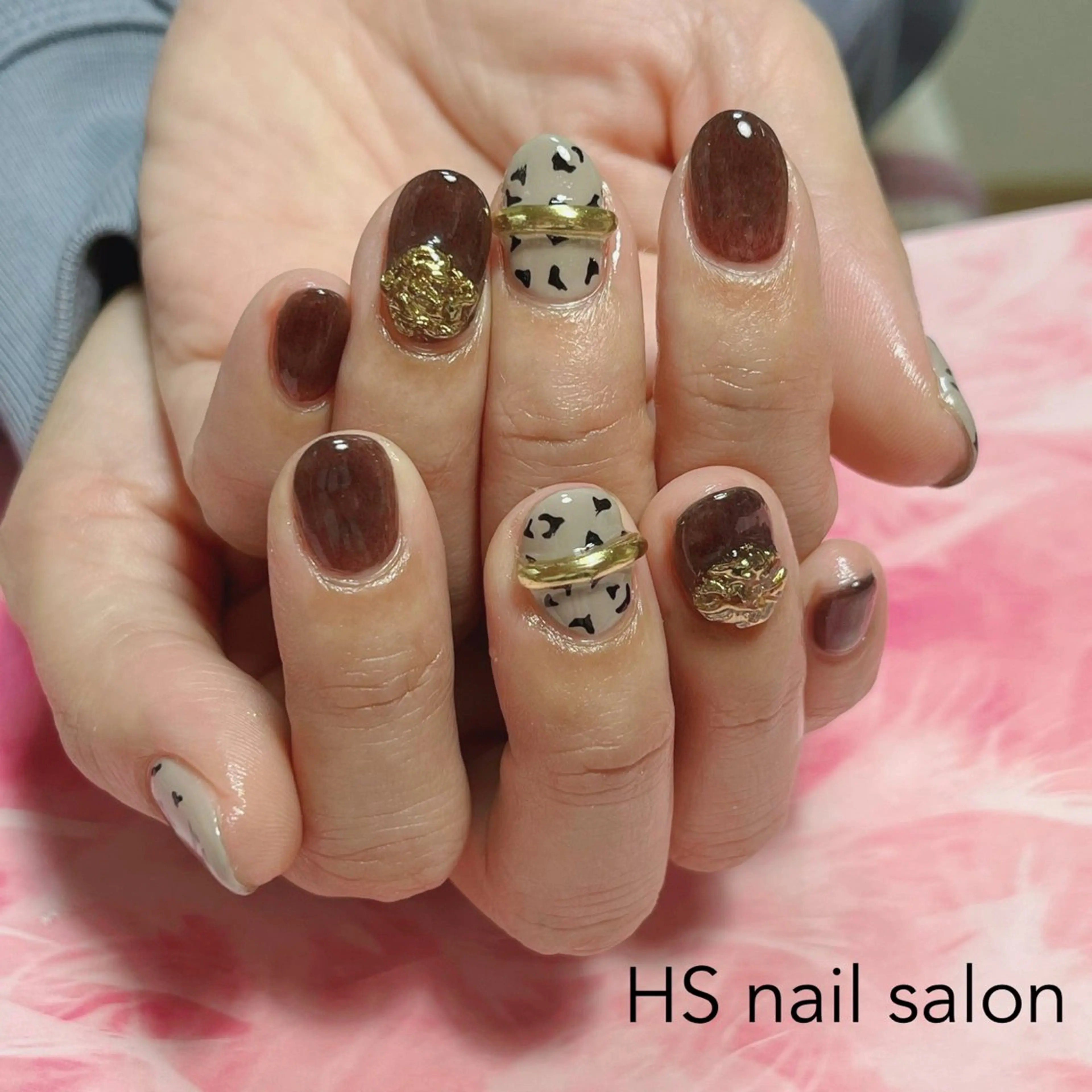 ショート ハンドネイル hs nail salonのネイルデザイン