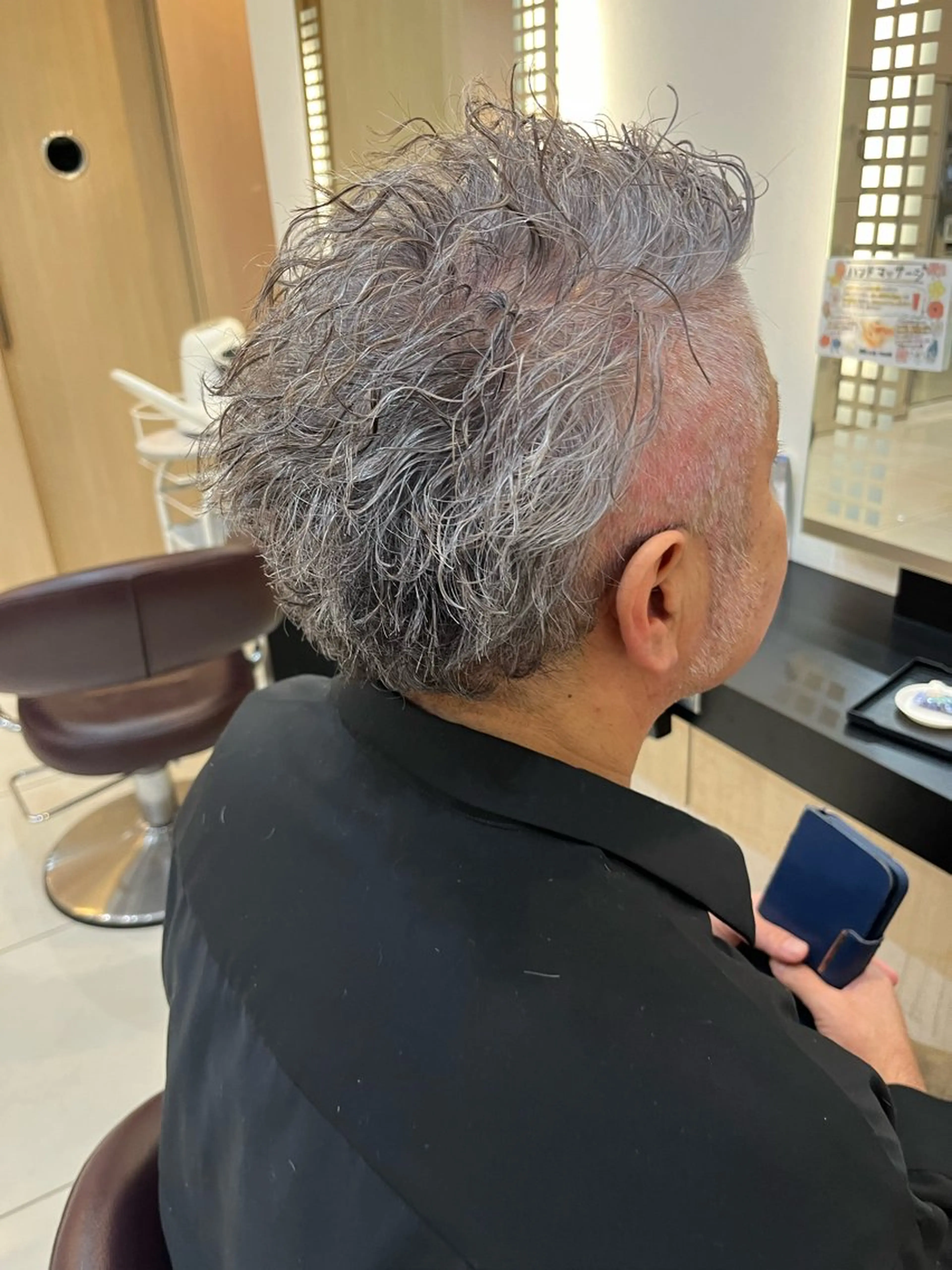 ショート カラー パーマ メンズ カット パーマ トリートメント トータルビューティー K:R鶴川のヘアスタイル