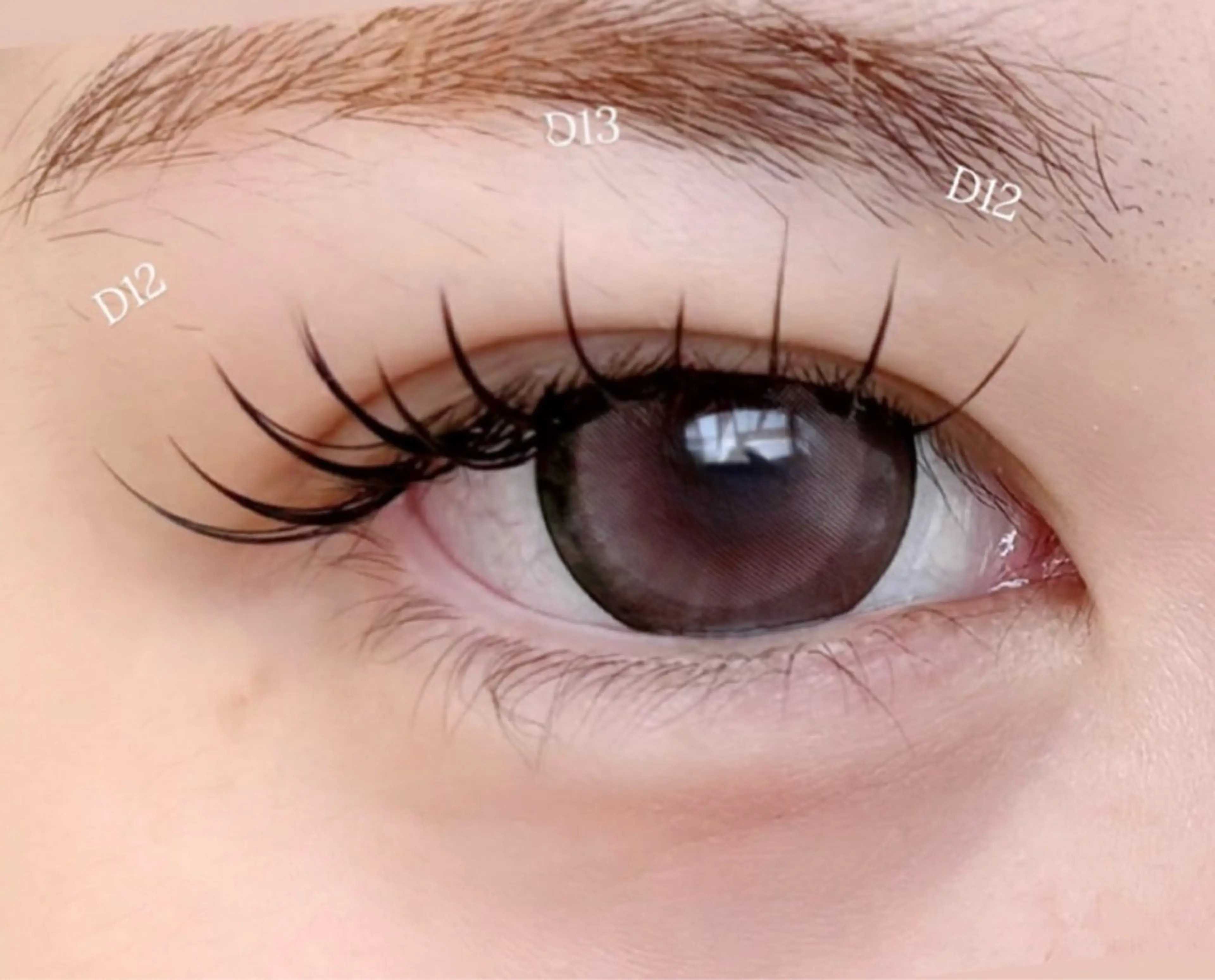 マツエク・マツパ ナチュラル 神田 紗江のマツエク・マツパデザイン