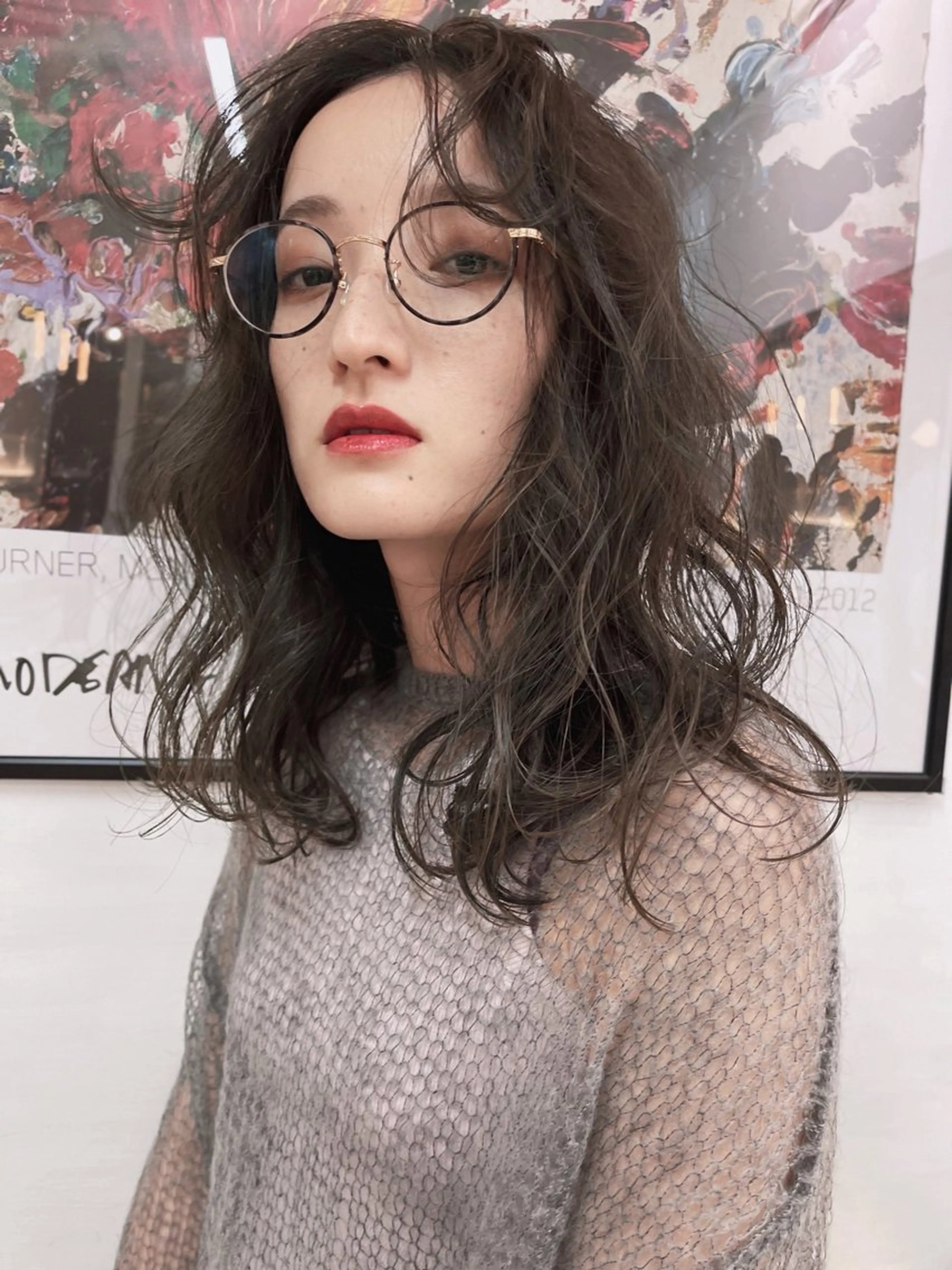 ロング カラー パーマ デジタルパーマ カット ヘアカラー パーマ ooit 【オーイット】のヘアスタイル