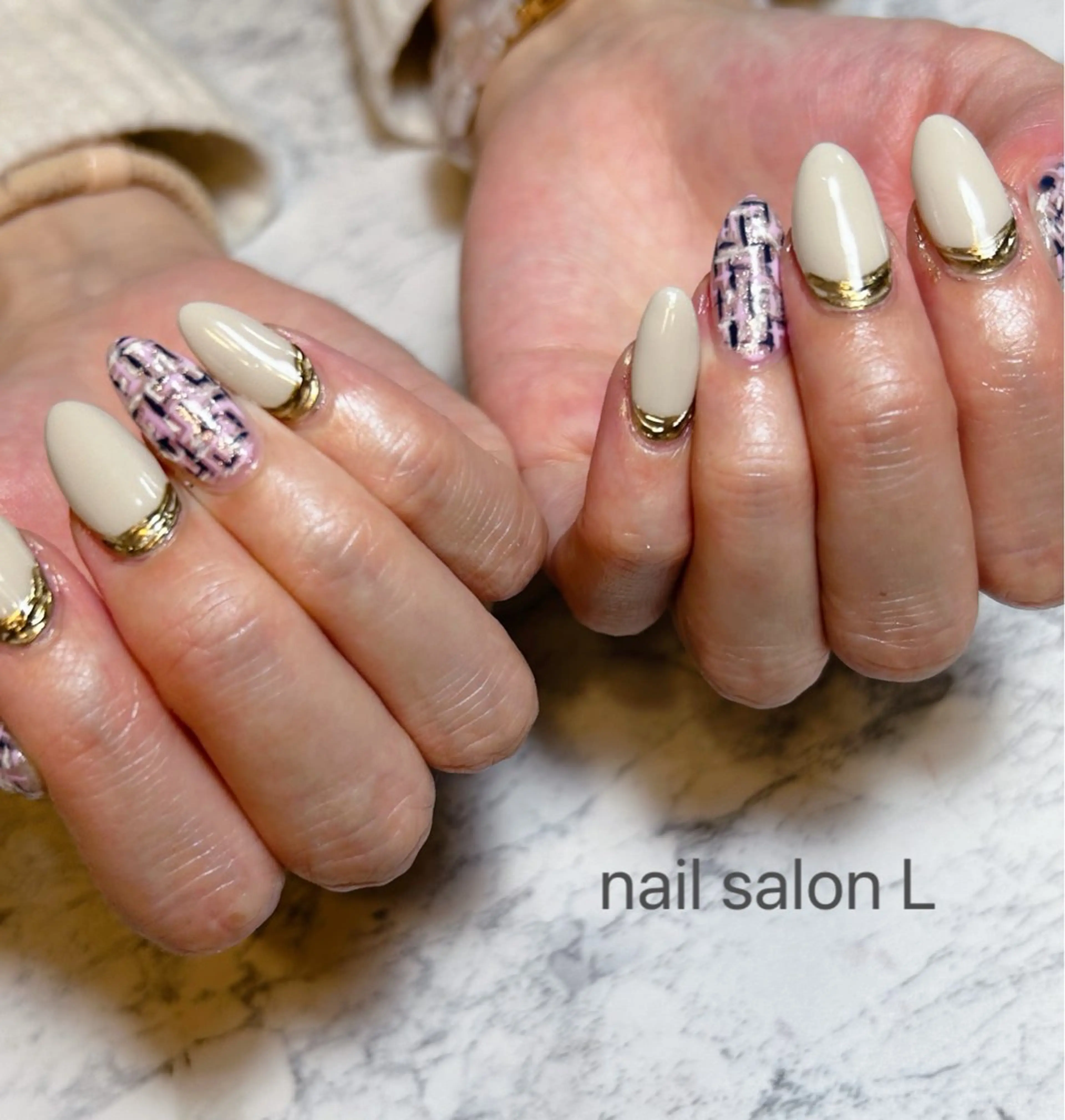 ネイル ハンドネイル 吉川市 ネイルサロンLのネイルデザイン