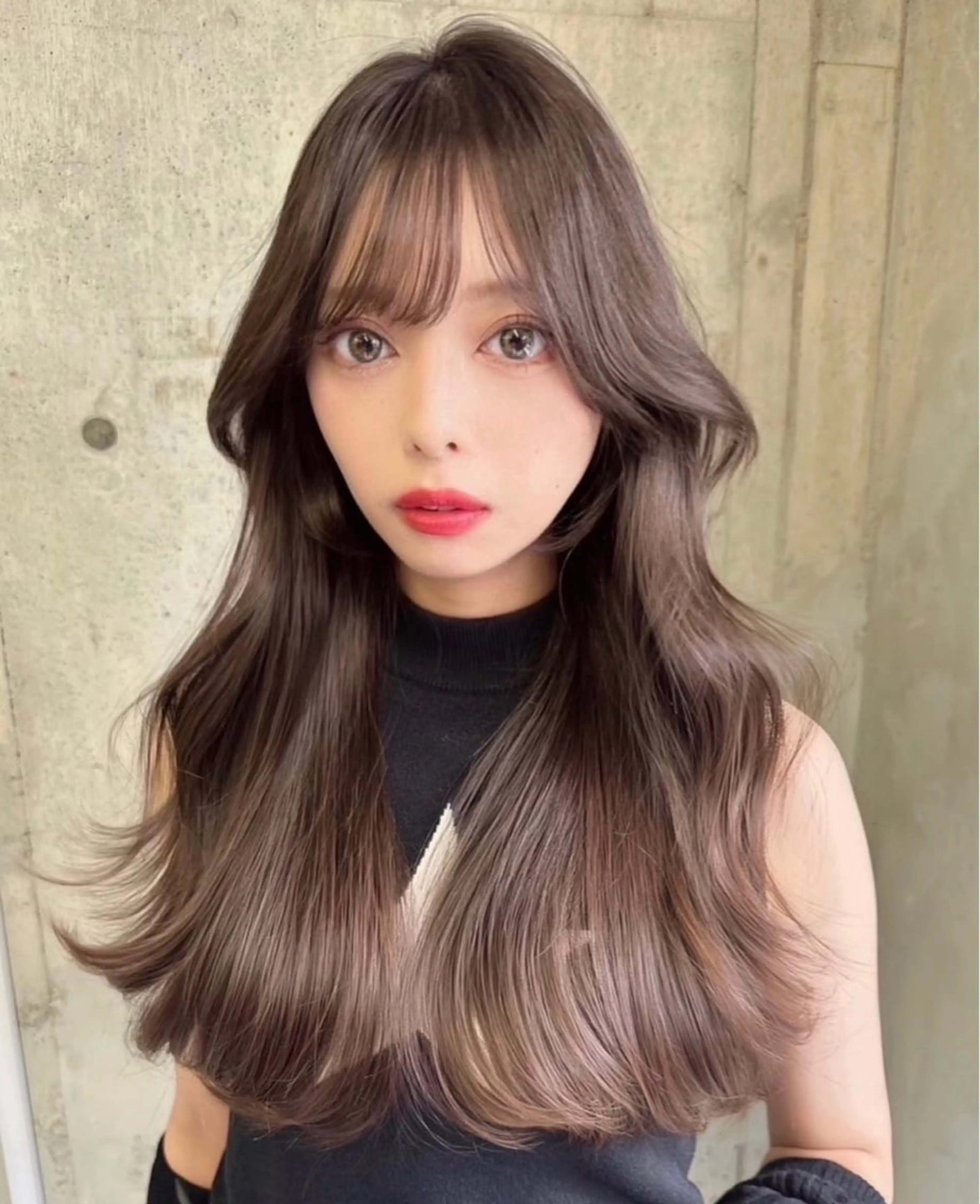 ヘアアレンジ ブリーチなし 透明感カラー/松沢のヘアスタイル