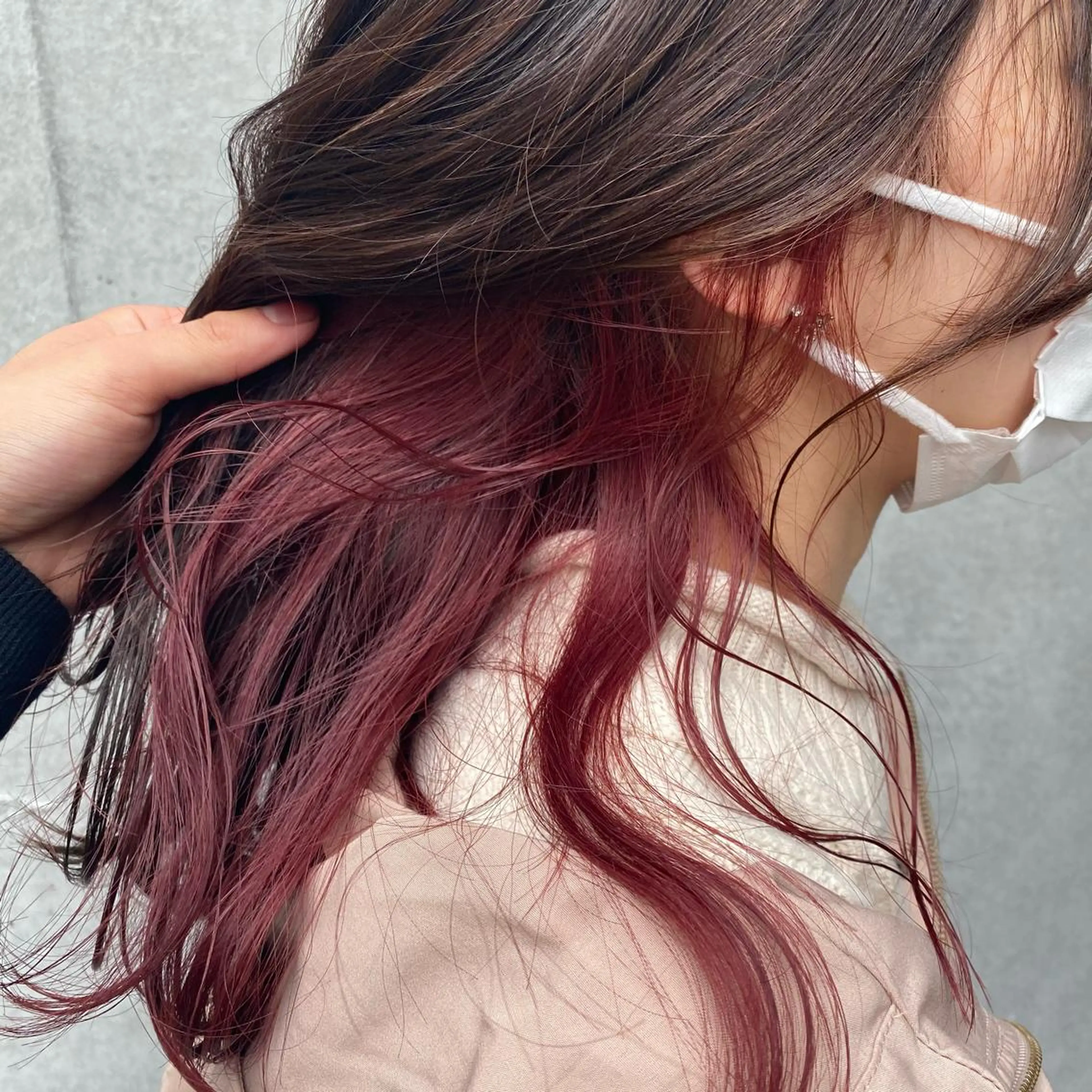 ロング カラー ブリーチ ピンクカラー カラー職人 なかもと たつひろのヘアスタイル