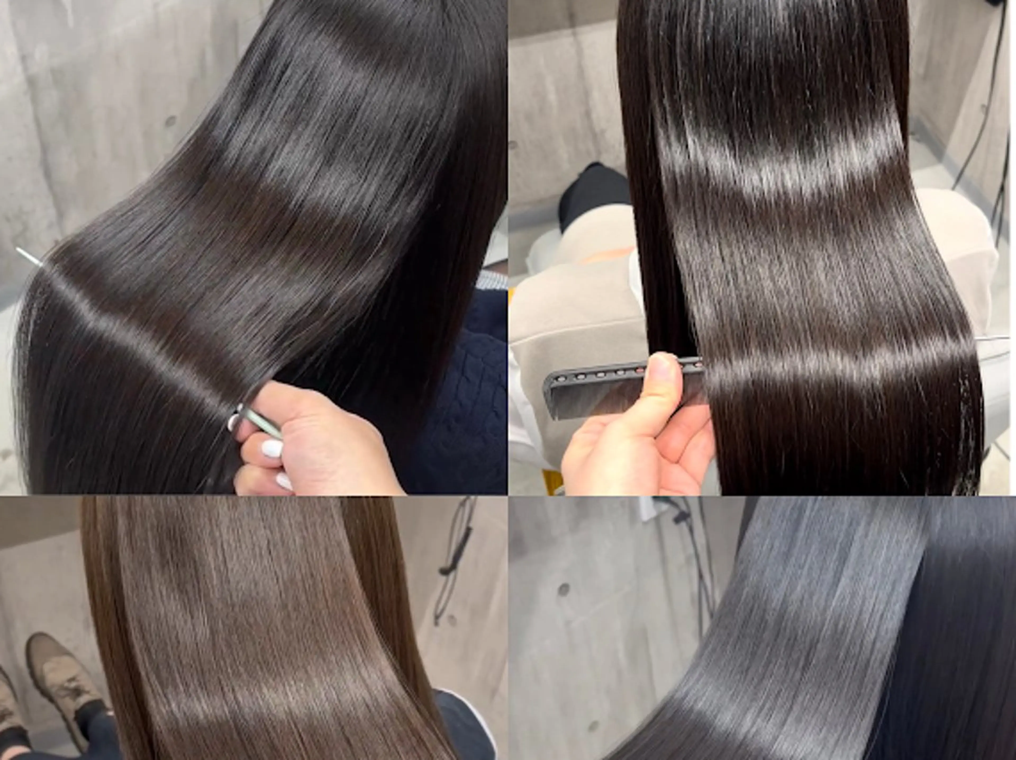 ロング カラー 髪質改善×韓国艶髪 カラー ヒナタ🍒のヘアスタイル