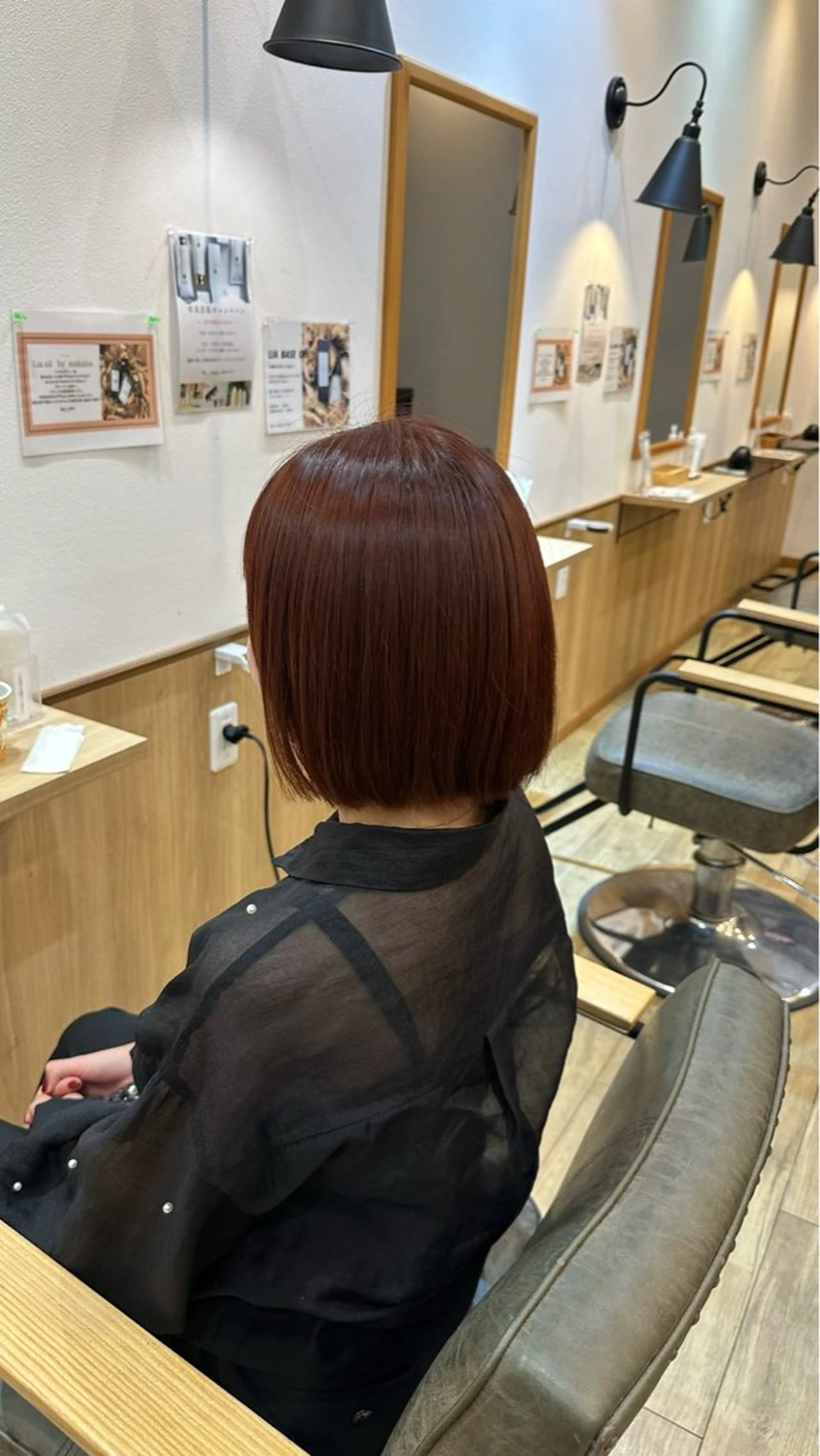 カラー ブリーチ ブラウンカラー ピンクカラー 脇阪 日菜/草津／カラーのヘアスタイル