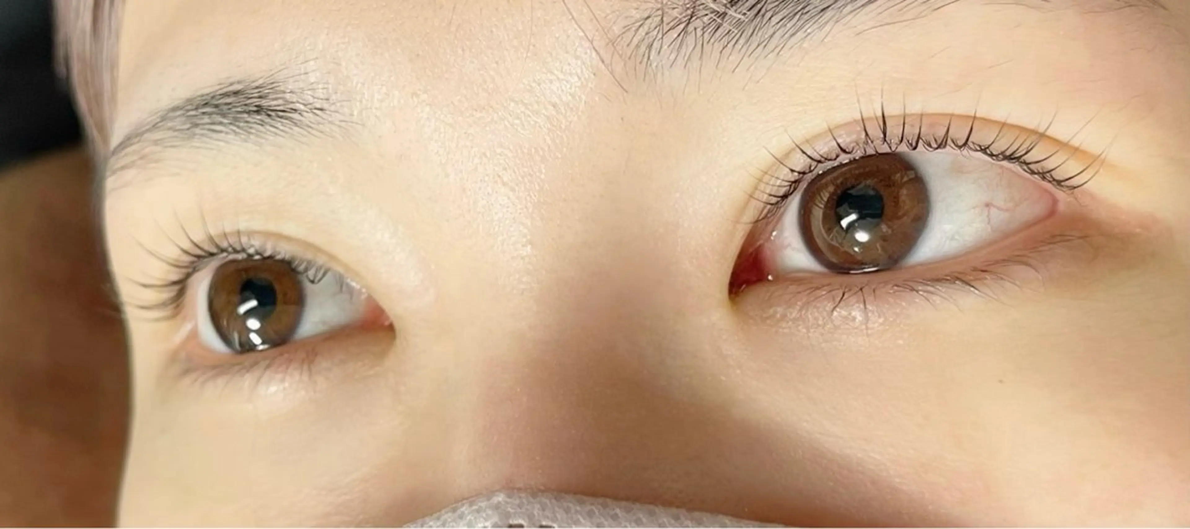 マツエク・マツパ フラットラッシュ ナチュラル パリジェンヌラッシュリフト まつげパーマ 一重×まつ毛パーマ マツパ Charme 五反田・不動前・目黒のマツエク・マツパデザイン