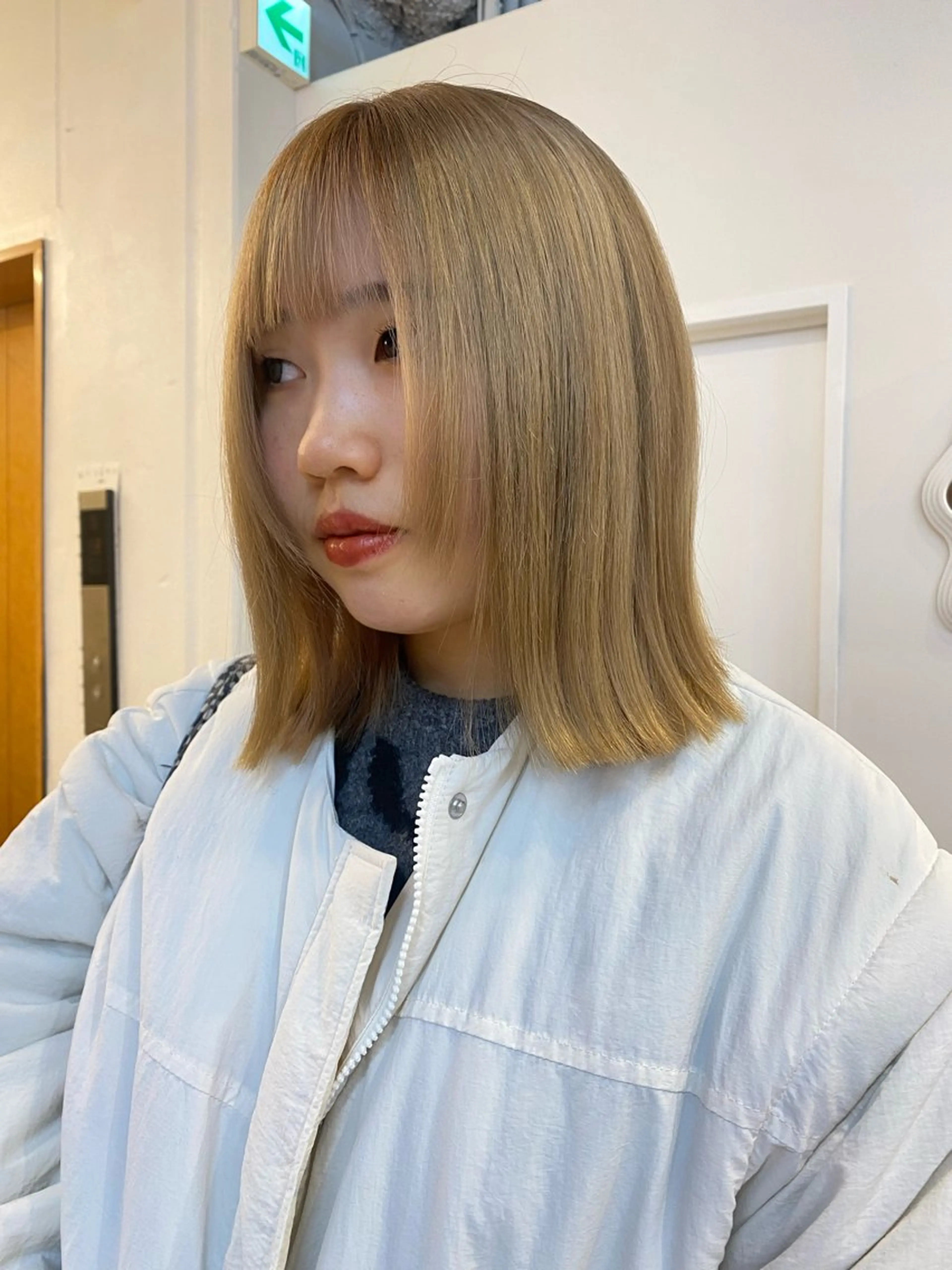 ミディアム カラー ヘアカラー hair design chouchou所属・ichika/福岡 /透明感カラー🤎のヘアスタイル