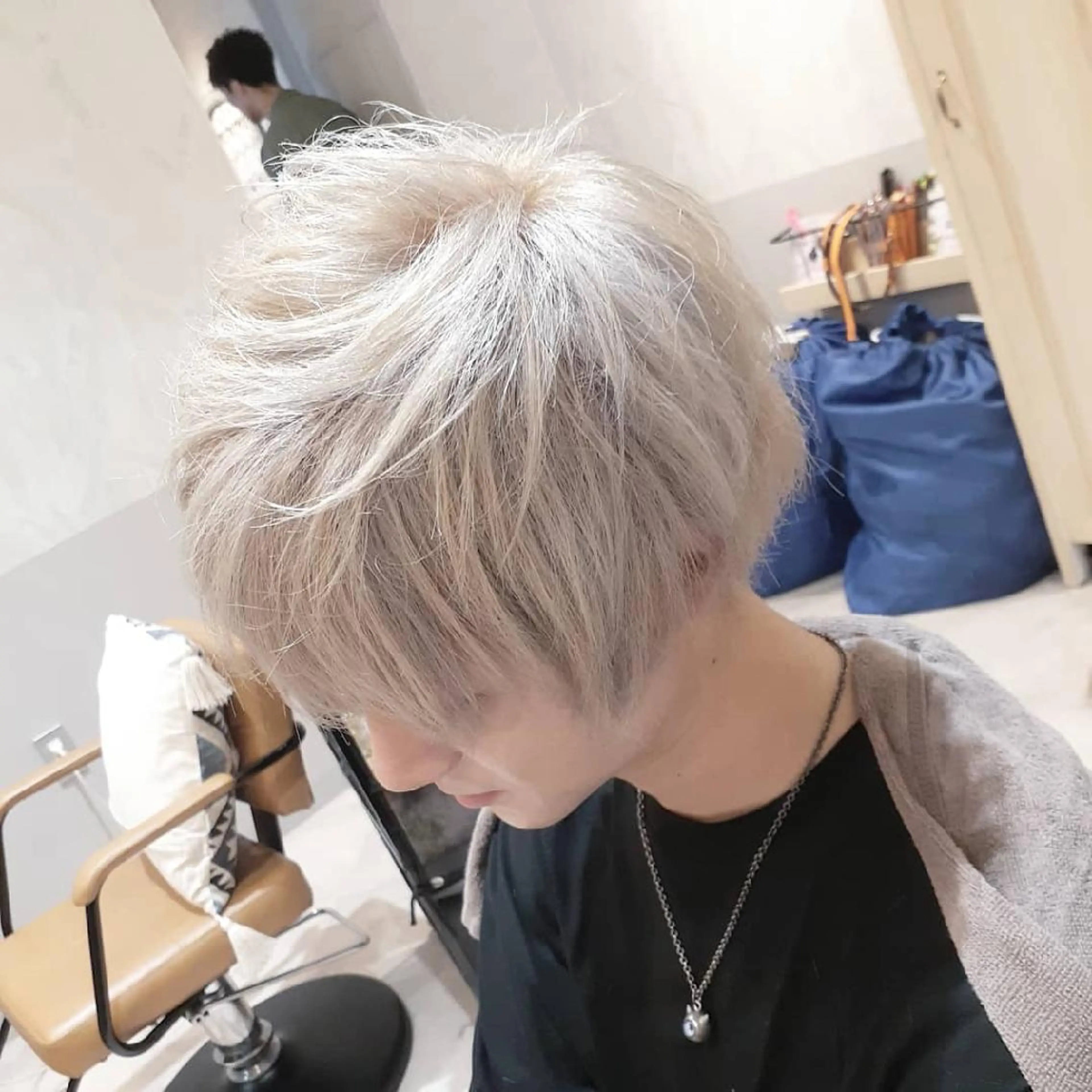 ショート カラー メンズ 西村 力一のヘアスタイル