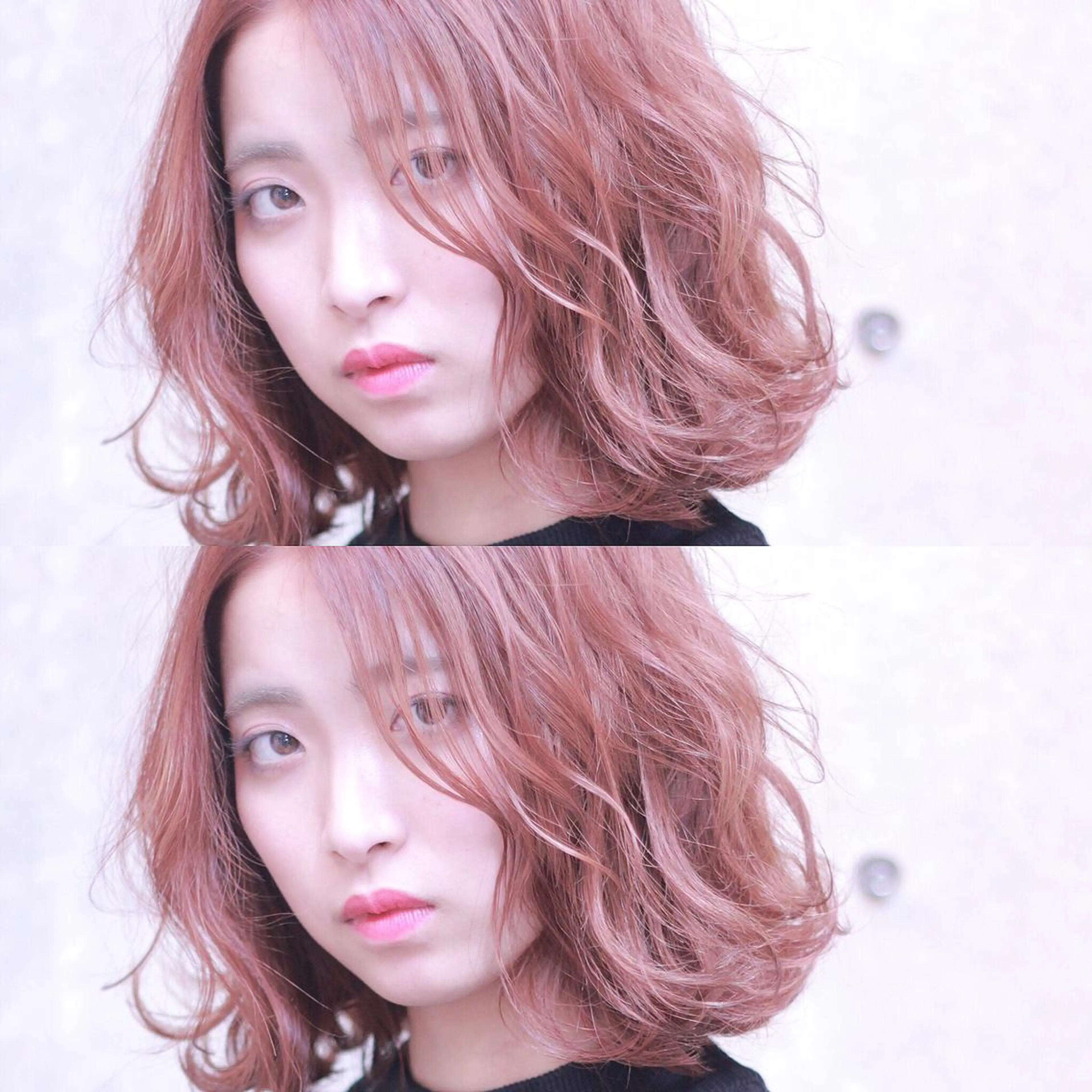 ミディアム カラー 及川 光のヘアスタイル