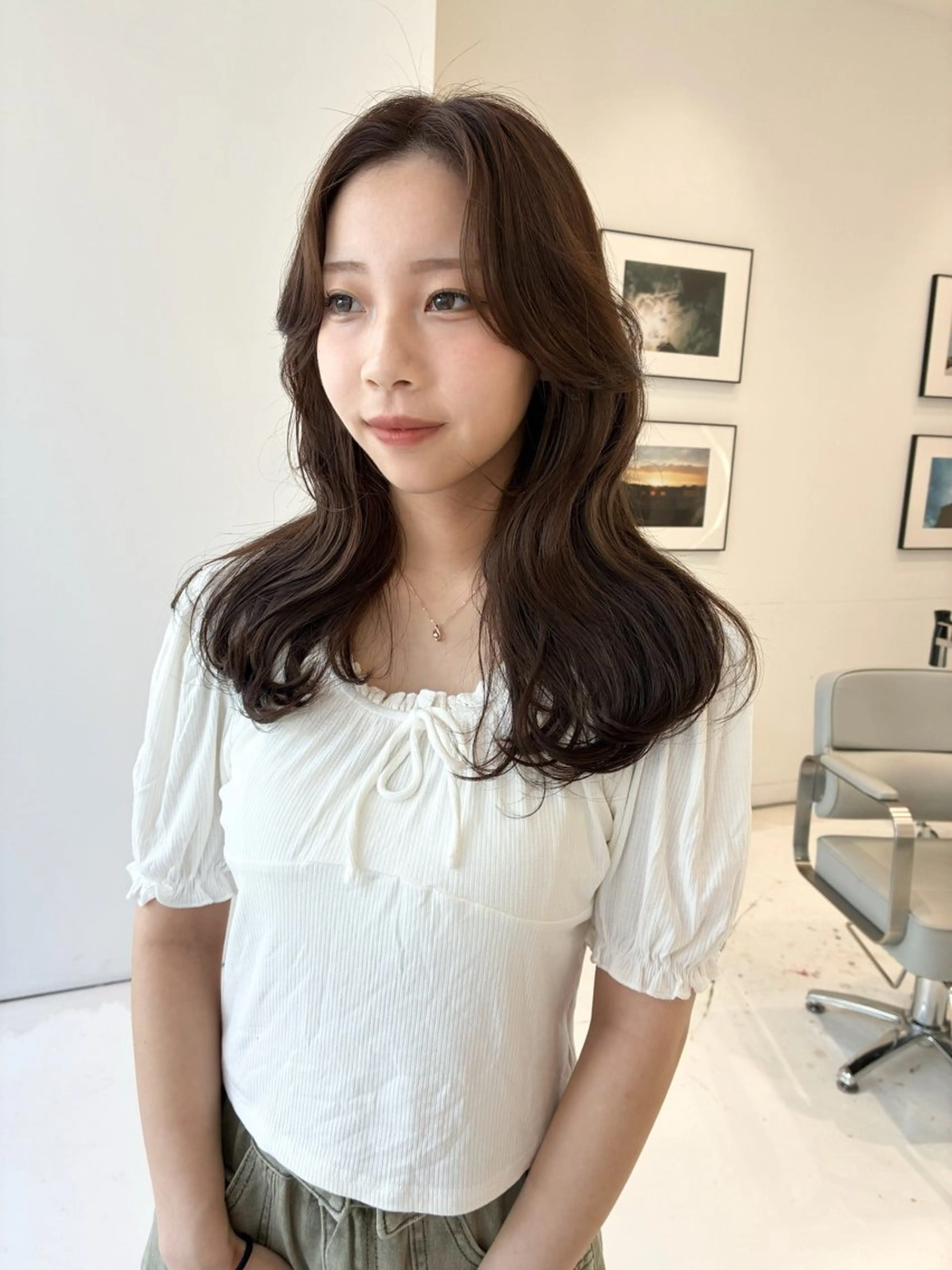 セミロング カット ヘアカラー cono noughtのヘアスタイル