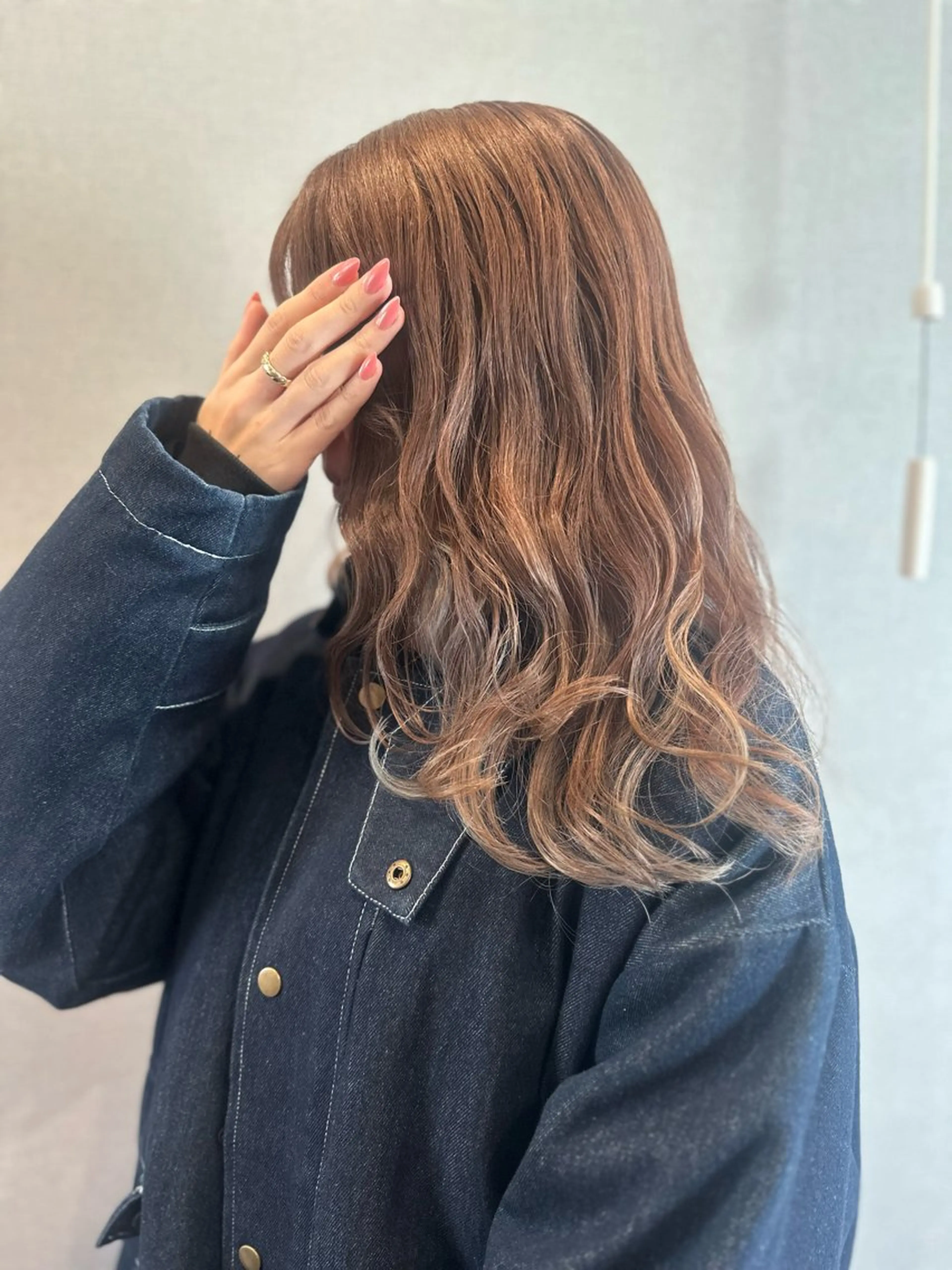 ロング カラー カット ヘアカラー トリートメント K Harukaのヘアスタイル