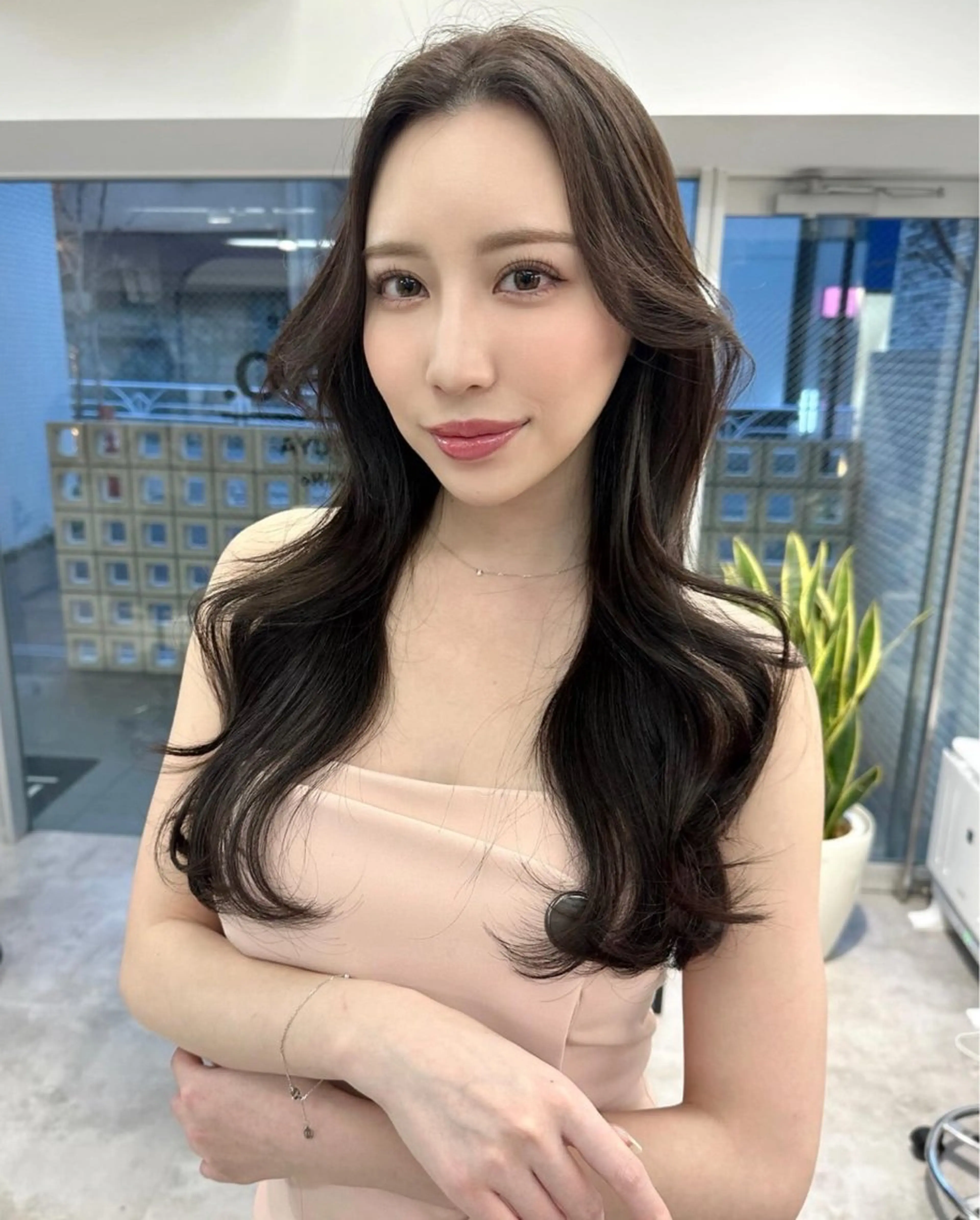 ミディアム カラー 韓国ヘア 店長NEGIのヘアスタイル