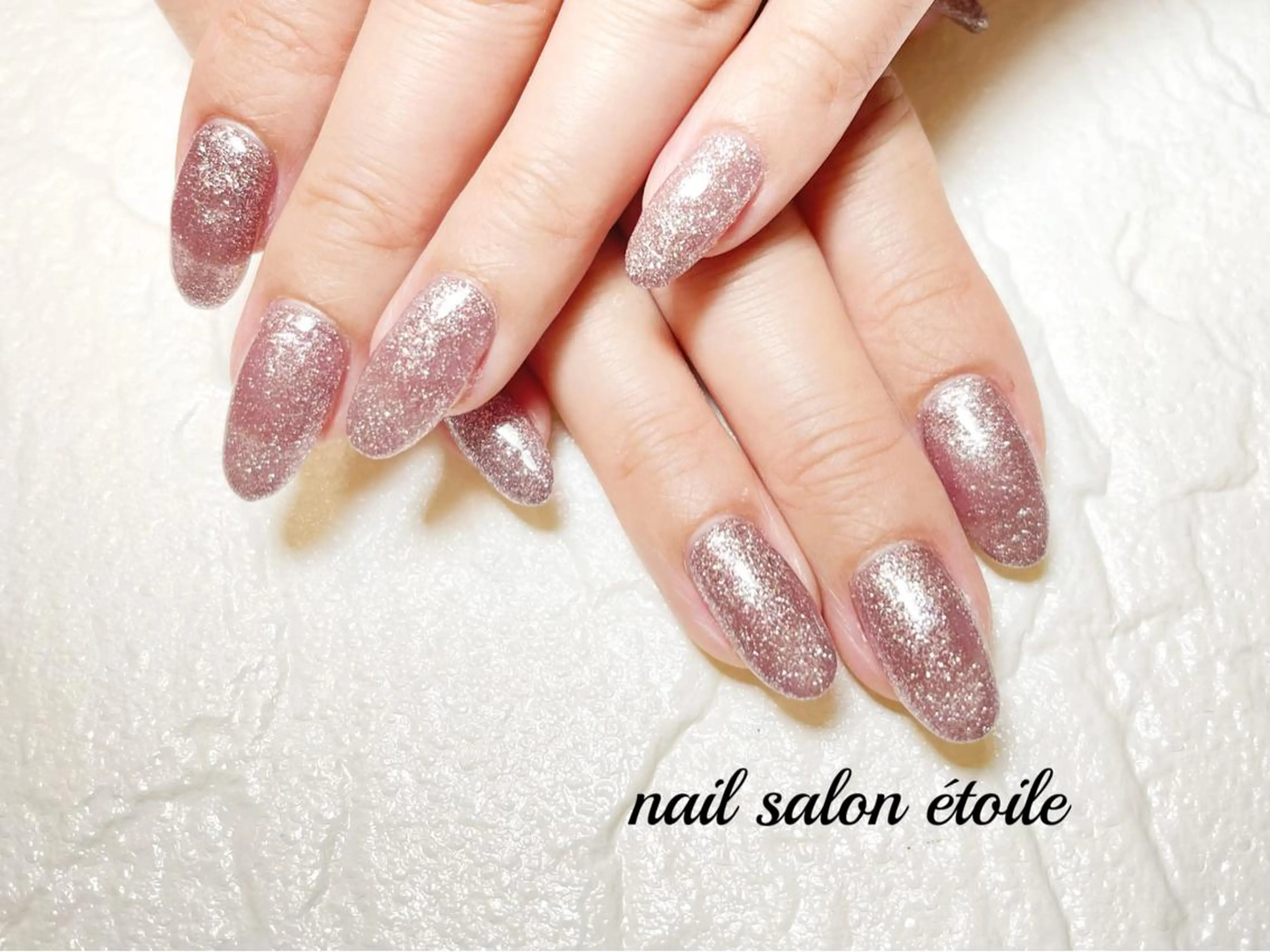 ネイル アートネイル ジェルネイル キラキラネイル ラメ(グリッター) ワンカラーネイル ハンドネイル nail salon étoileのネイルデザイン