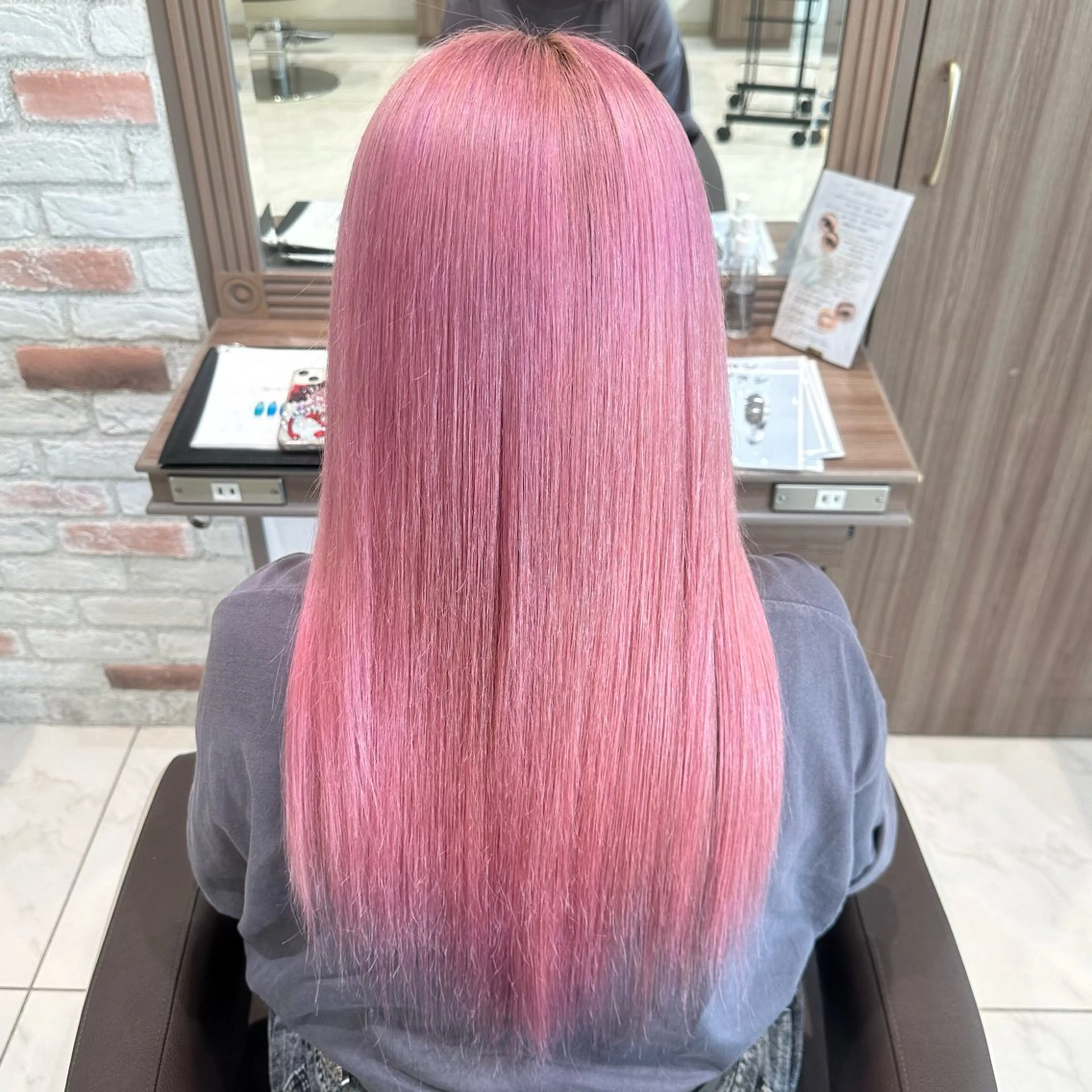 ロング カラー ブリーチ ブリーチなしカラー ヘアカラー 𓍯暖色/韓国風 田中沙羅‎𓍯のヘアスタイル