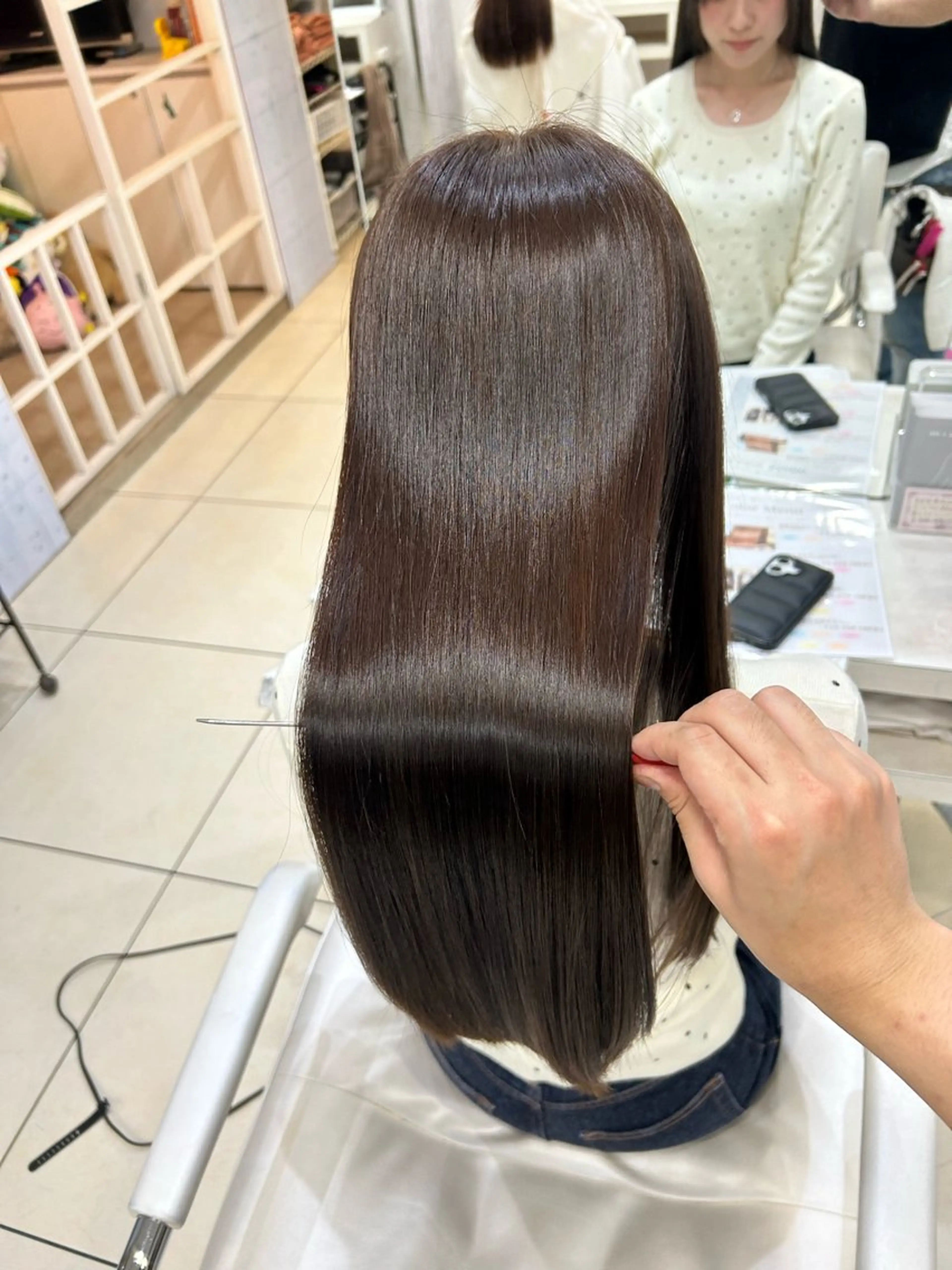 ロング カット ヘアカラー トリートメント 【髪質改善カラー】 瀧田嵐士🇰🇷のヘアスタイル