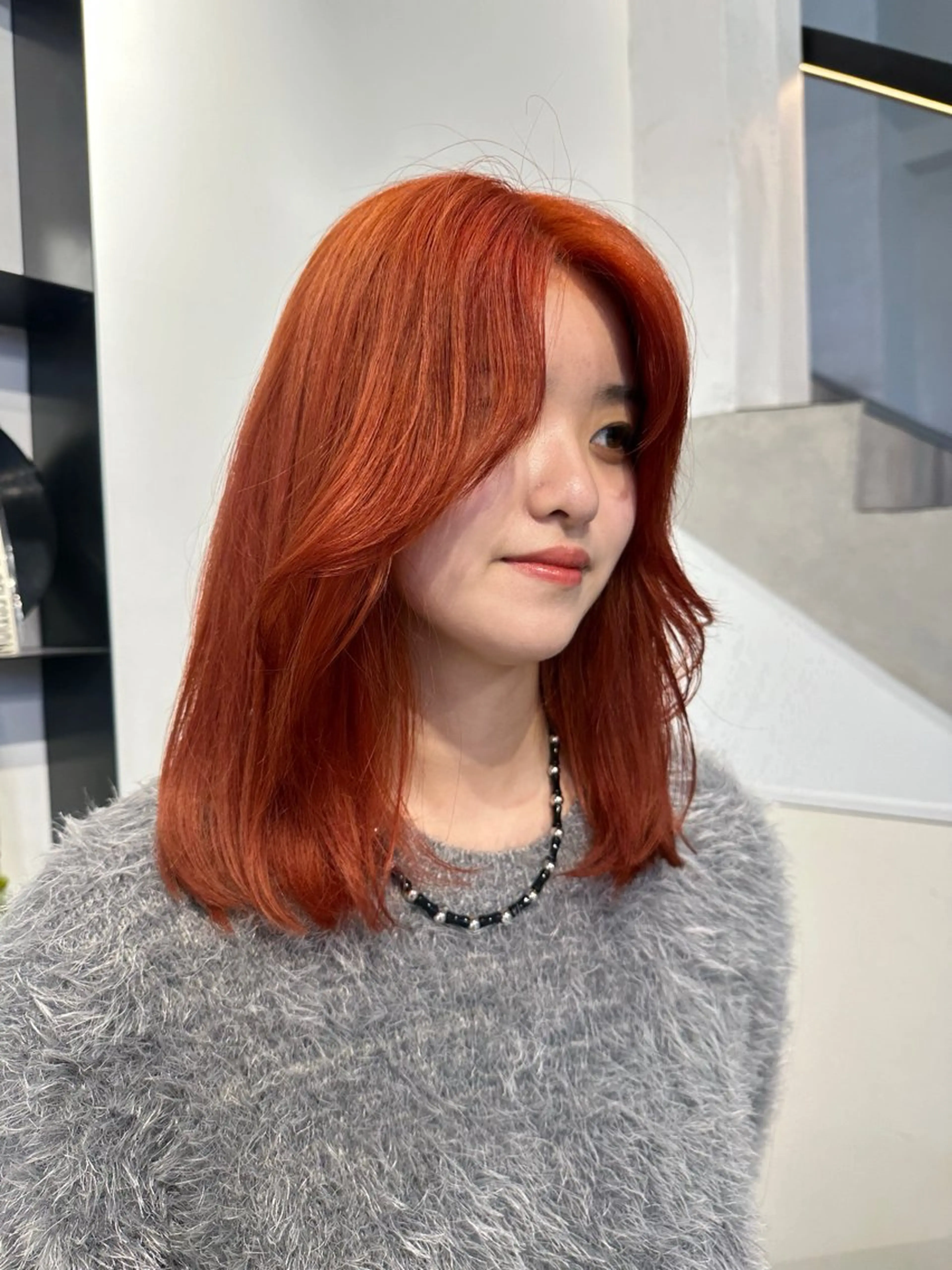 セミロング ヘアカラー 韓国ヘアメンズ・レデ ィース特化ミクのヘアスタイル