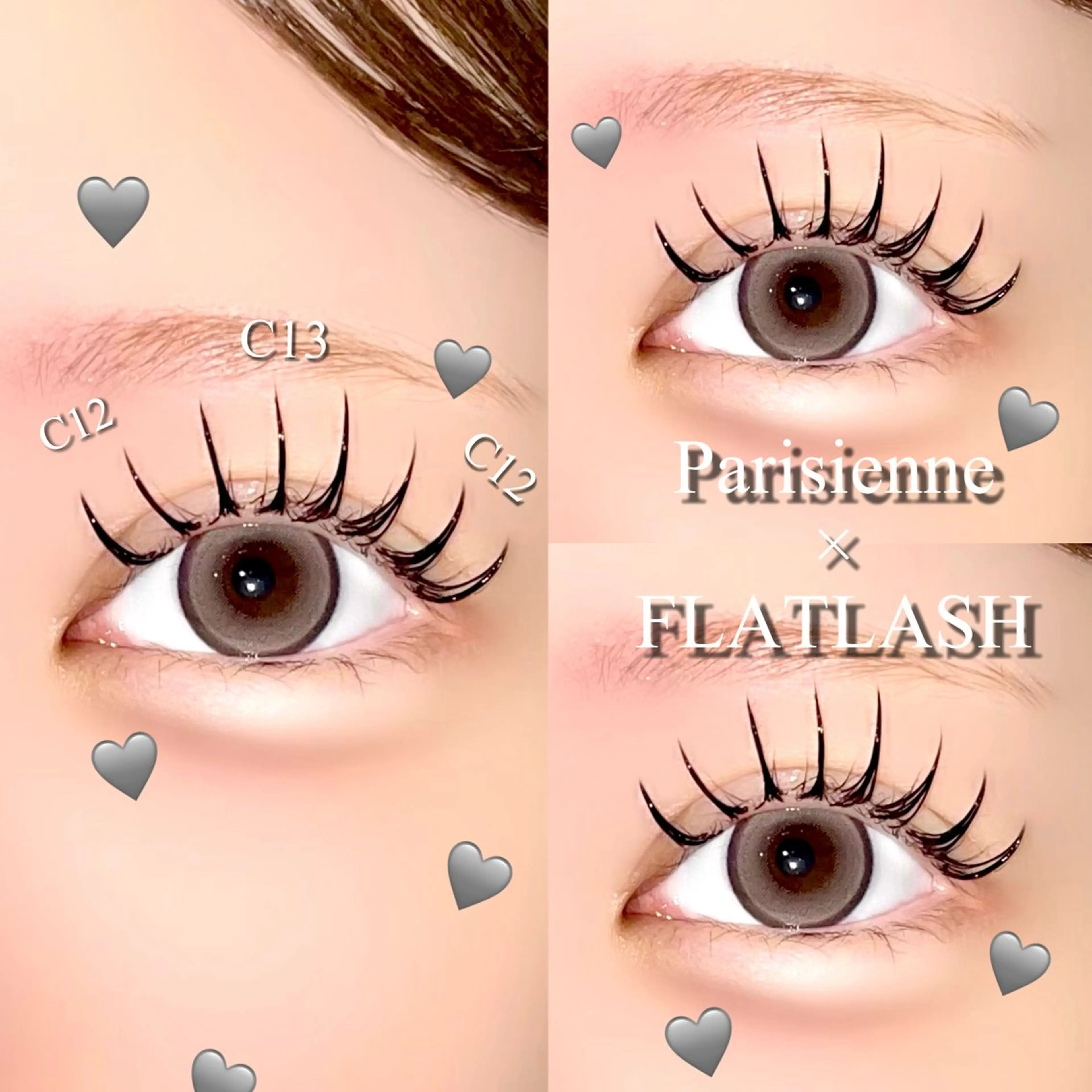 パリジェンヌ×フラットラッシュ🎀 【パリエク】 140本 コーティング付🫧の写真