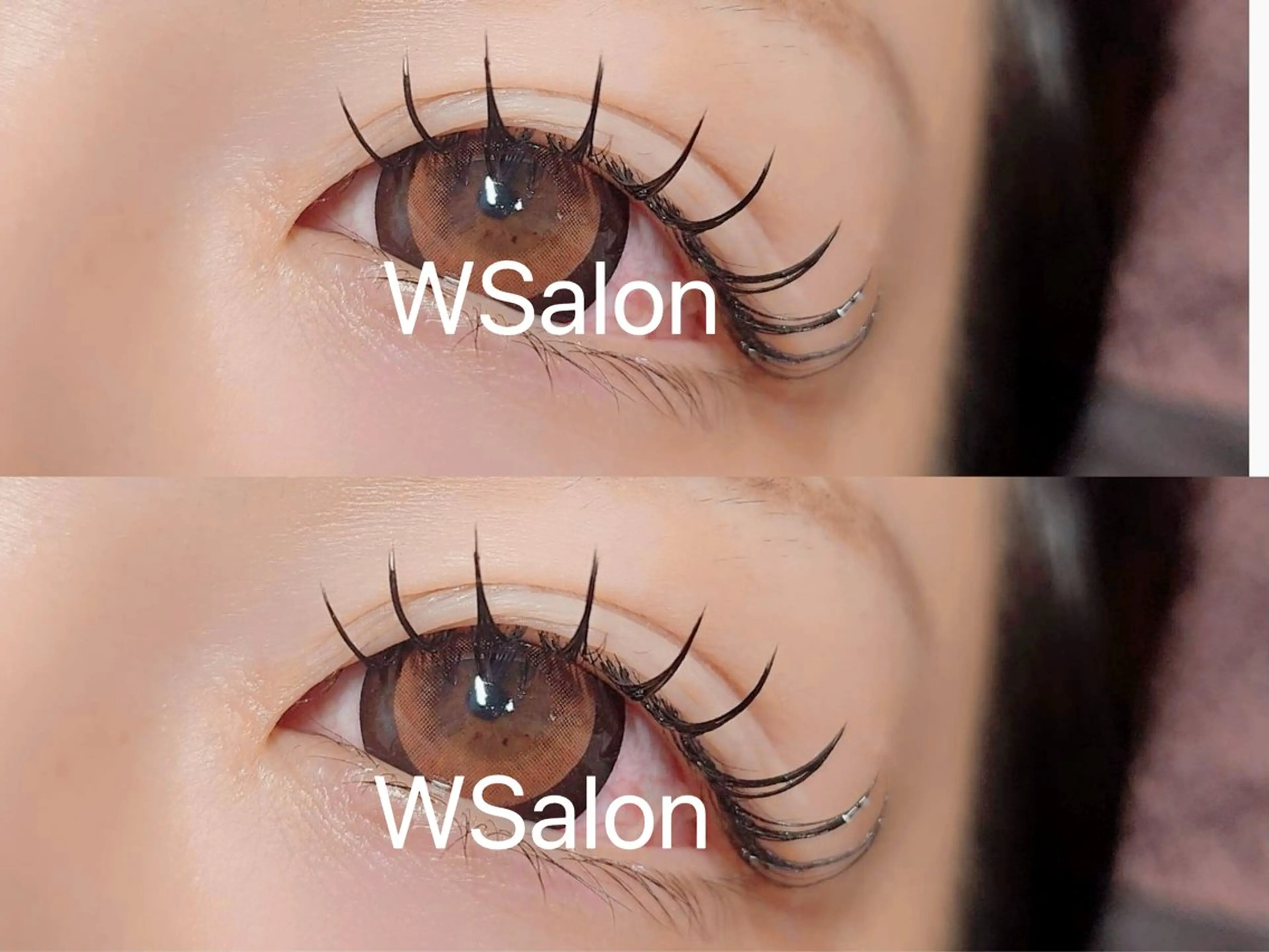 マツエク・マツパ 付け放題 バインドロック カラーマツエク フラットラッシュ 韓国風マツエク W Salon アイラッシュのマツエク・マツパデザイン