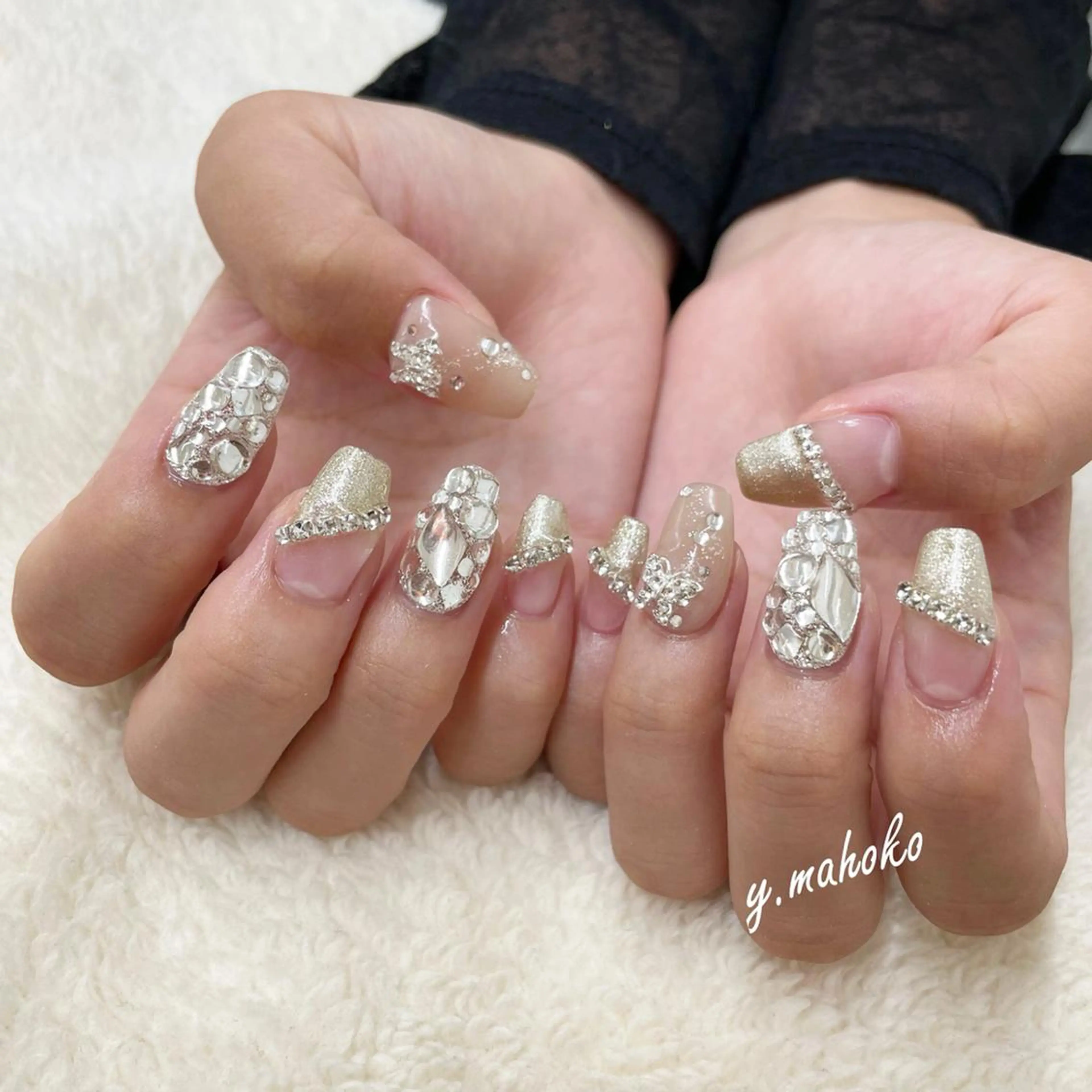 ネイル ハンドネイル She nail studio 原宿所属・パラジェル有/ スカルプ/mahoのネイルデザイン