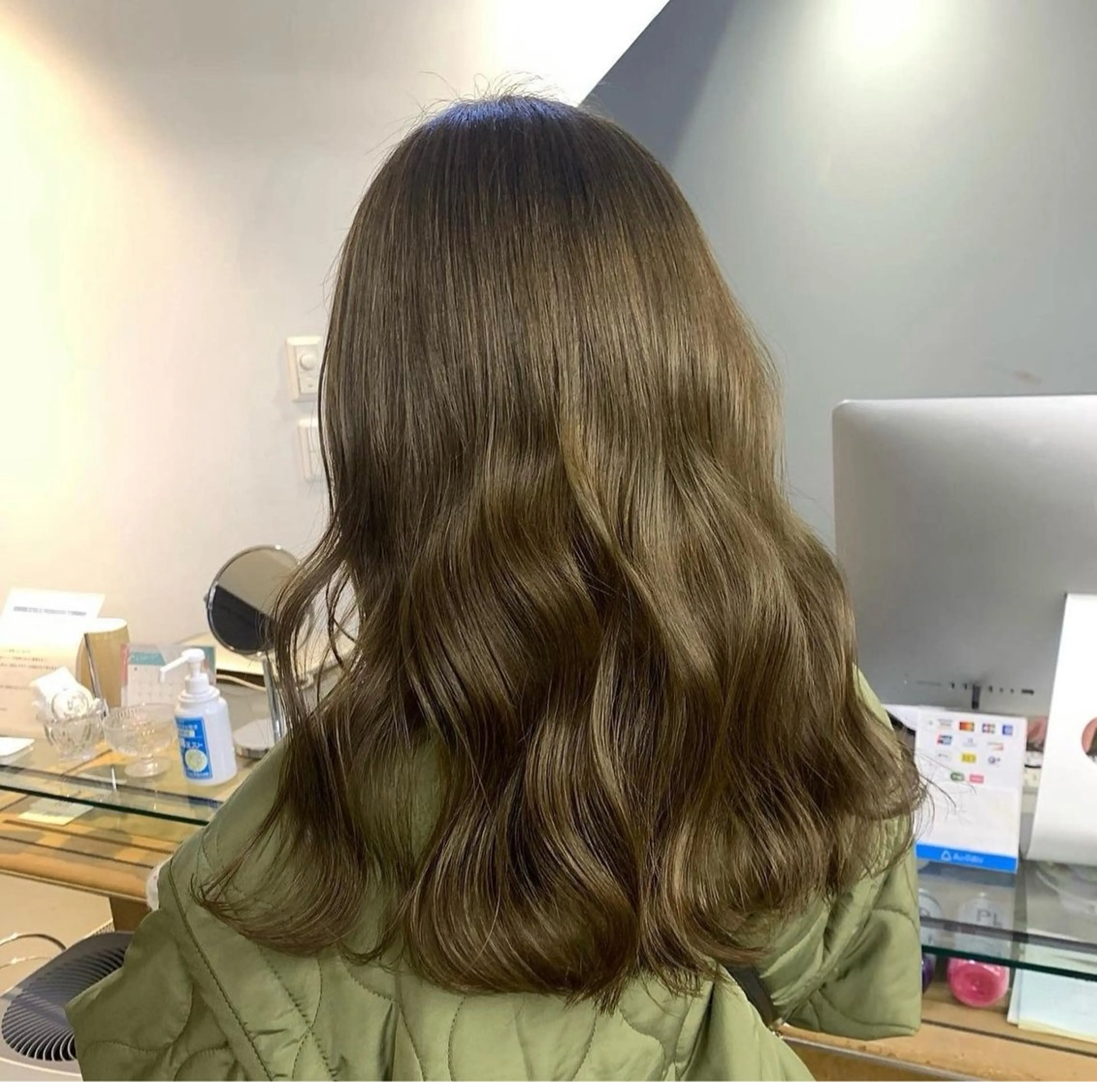 セミロング 髪質改善/韓国ヘア/ 赤み消し/sahoのヘアスタイル