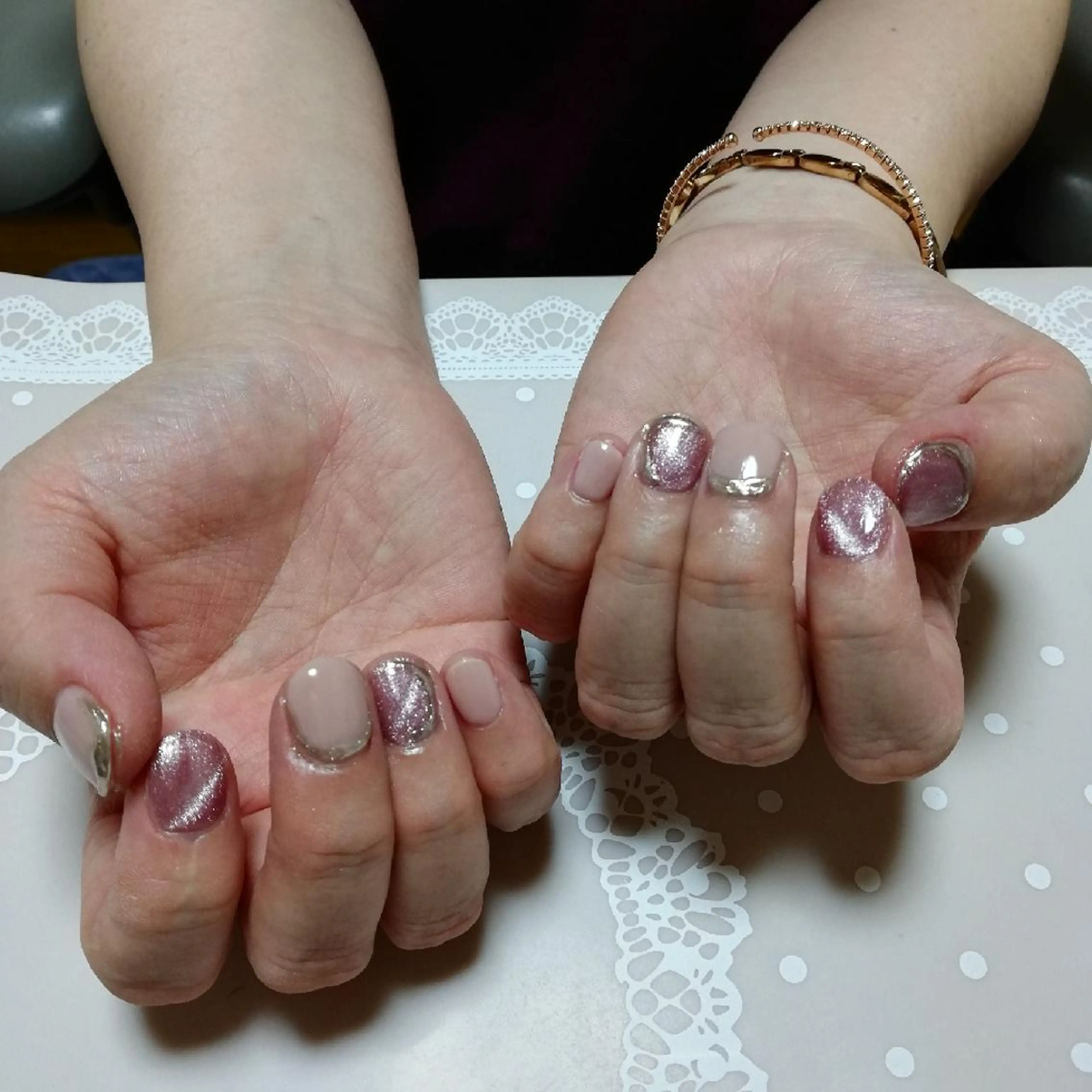 ネイル マグネットネイル ミラーネイル ネイル junkoのネイルデザイン