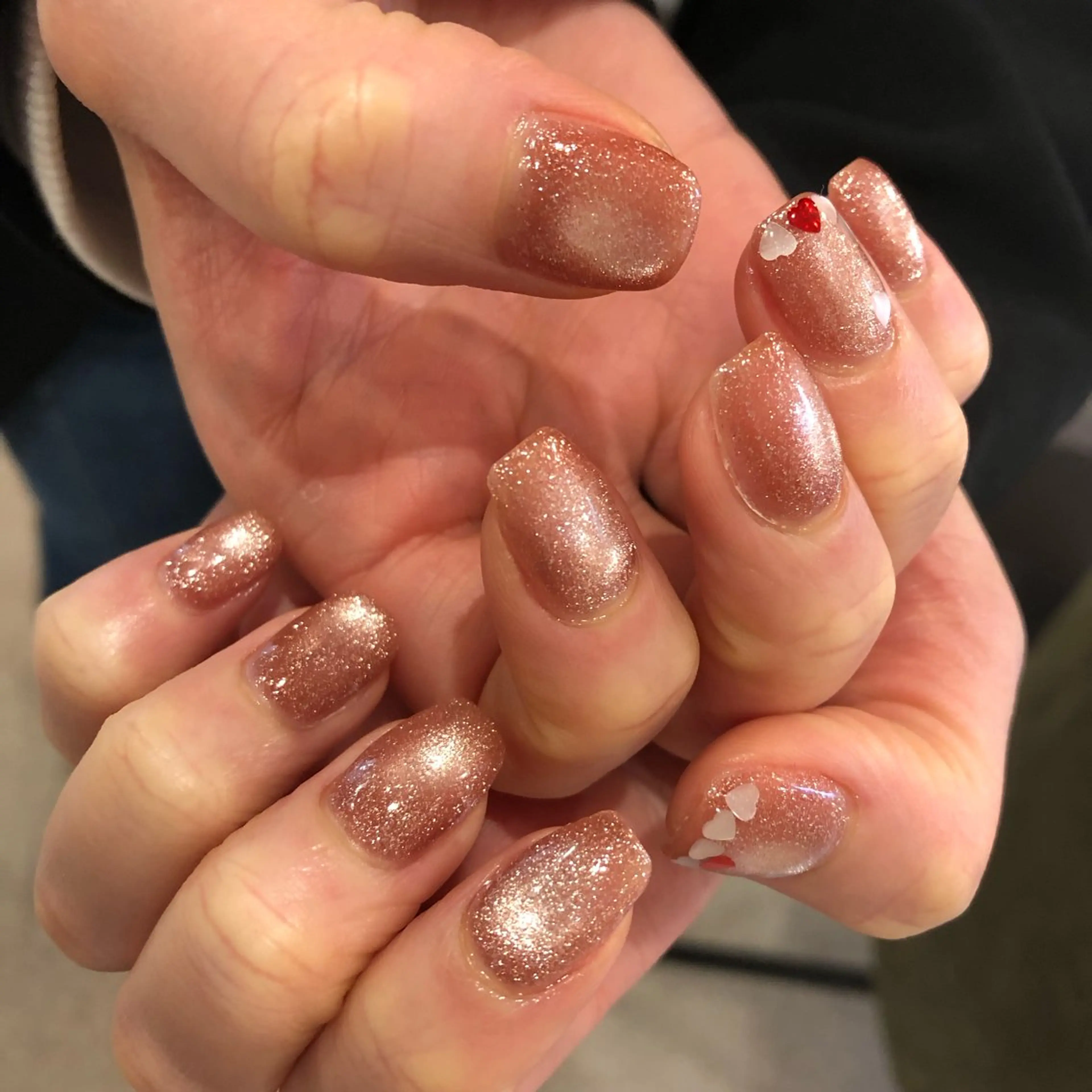 ネイル マグネットネイル オフィスネイル シンプルネイル ハンドネイル 清谷 あすかのネイルデザイン