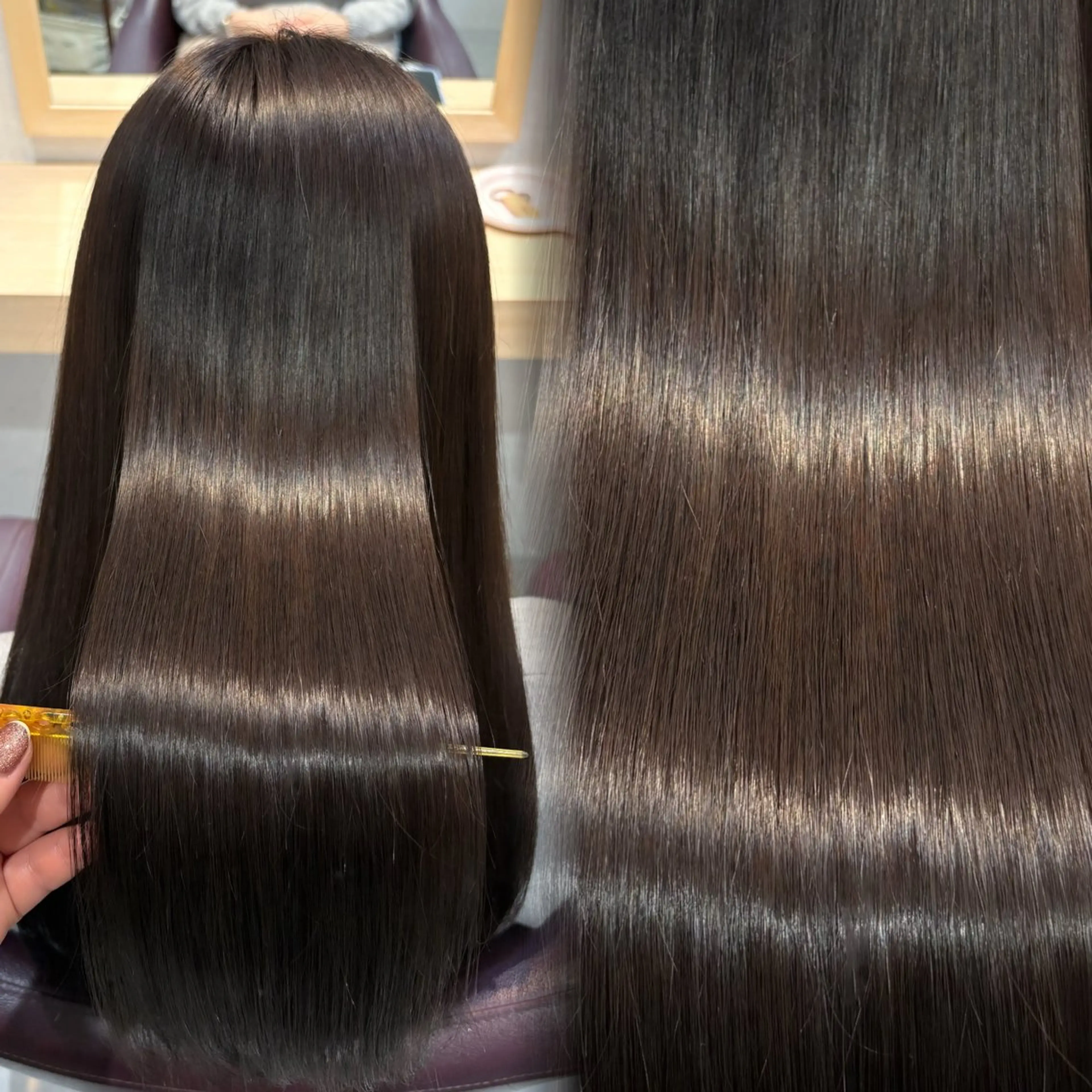 ロング カラー パーマ 透明感/チョコカラー 💍TAMA💍のヘアスタイル