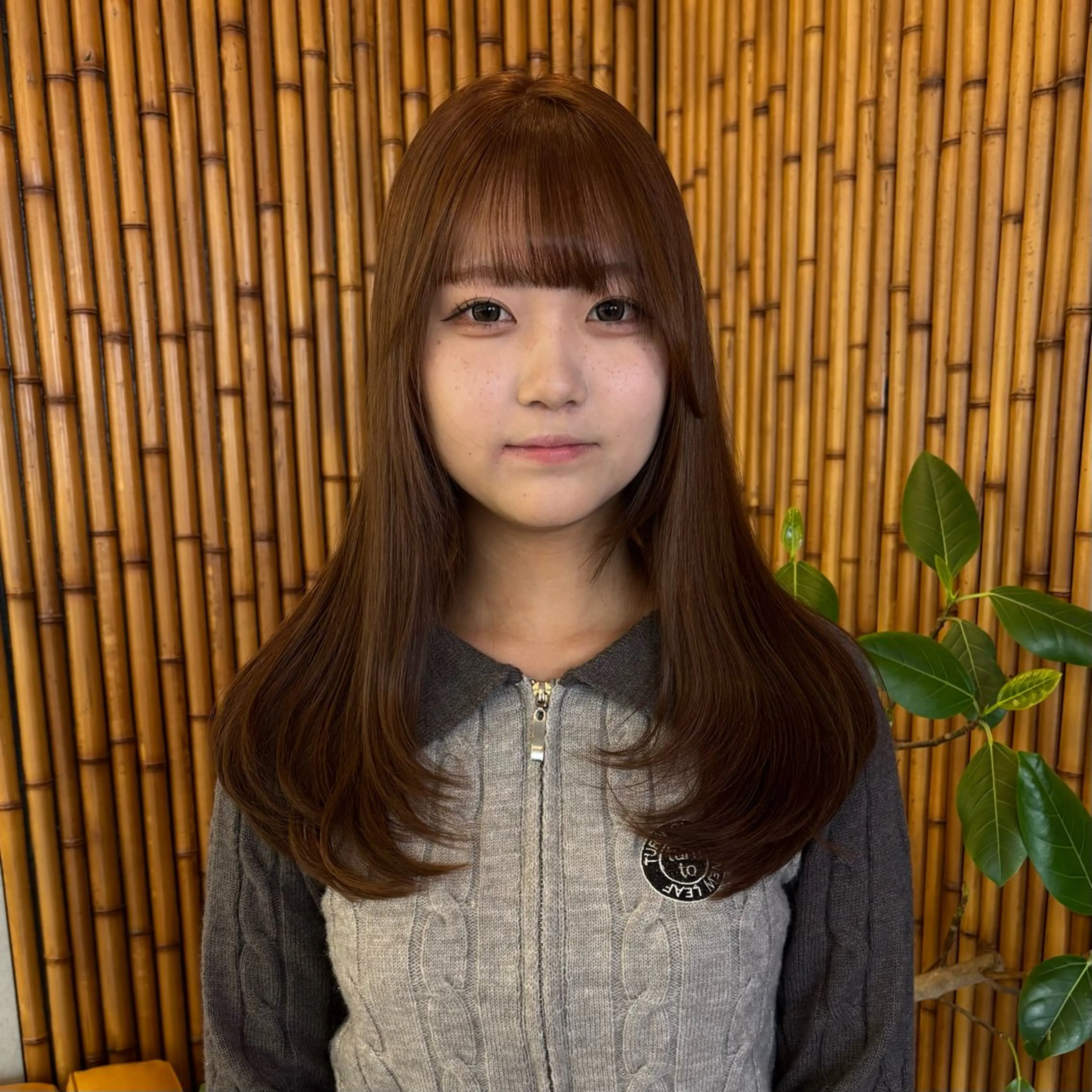 ミディアム カラー ✨️髪質改善✨️ツヤ カラー✨️竹脇美奈のヘアスタイル