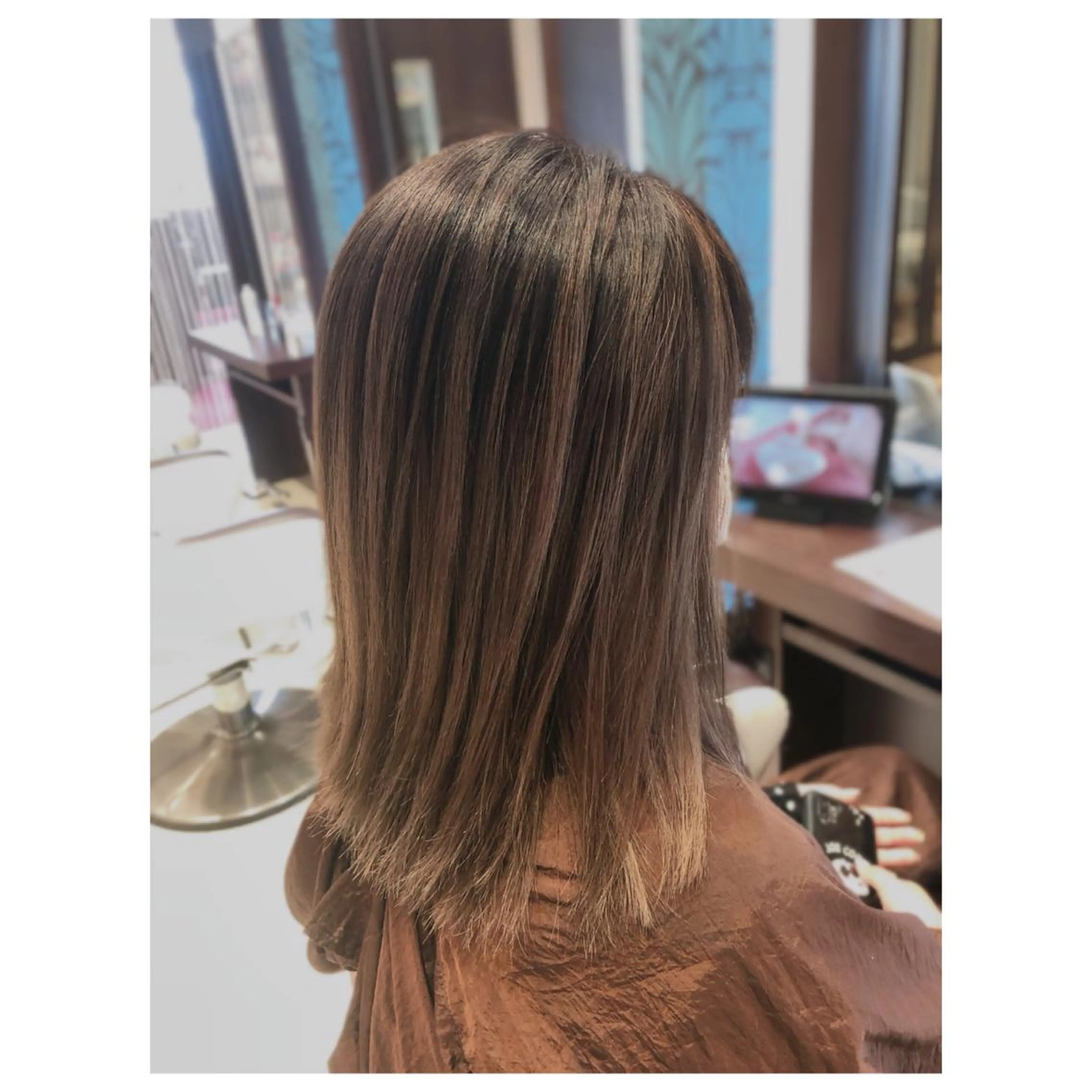 ミディアム カラー パーマ ヘアアレンジ メンズ EARTH長岡店🩵 石原莉穂のヘアスタイル