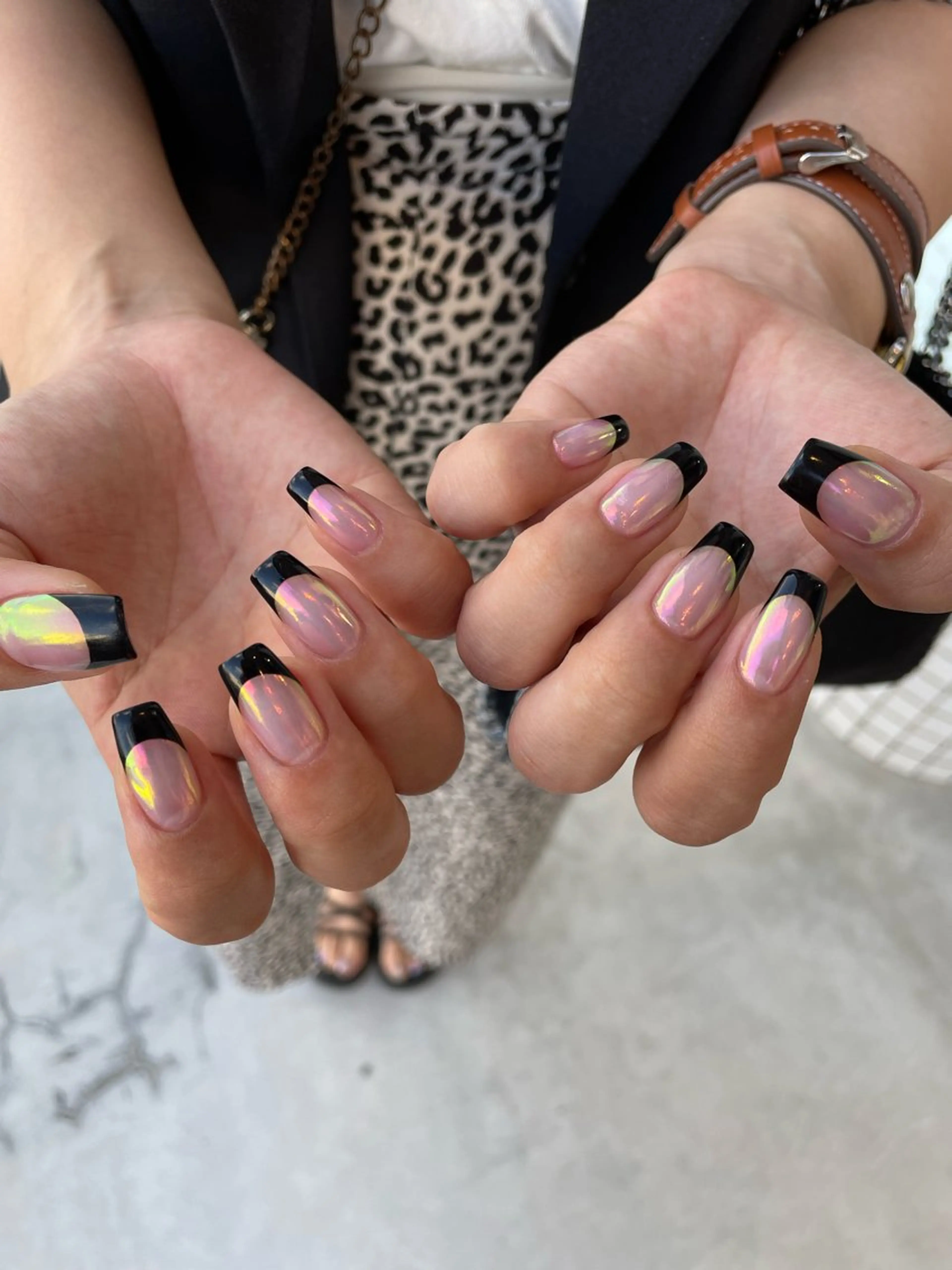 ネイル オーロラネイル フレンチネイル nail salon en所属・ennail ayaのネイルデザイン