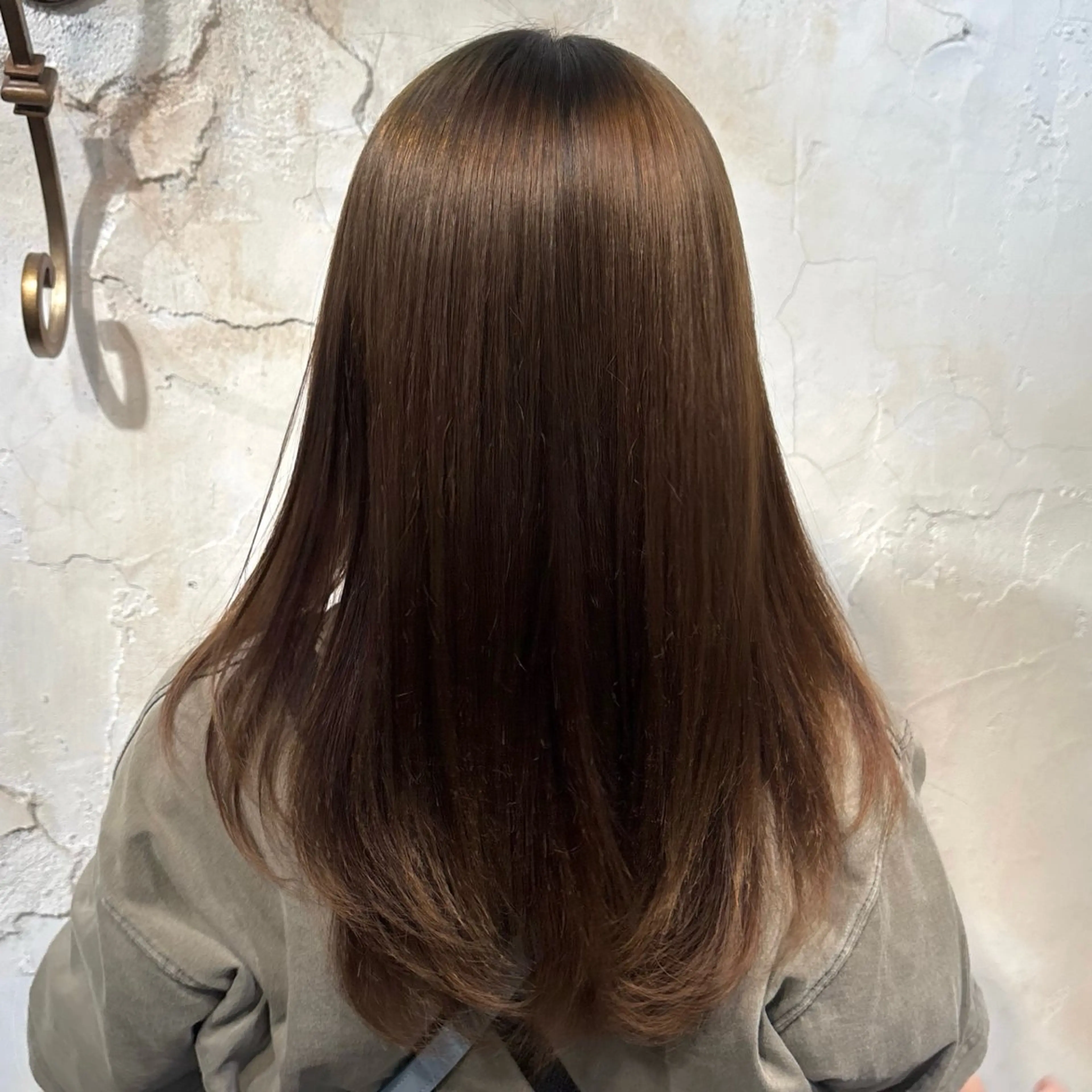 セミロング レイヤーカット 縮毛矯正 ナチュラルカラー 🪄🧸✨れなのヘアスタイル