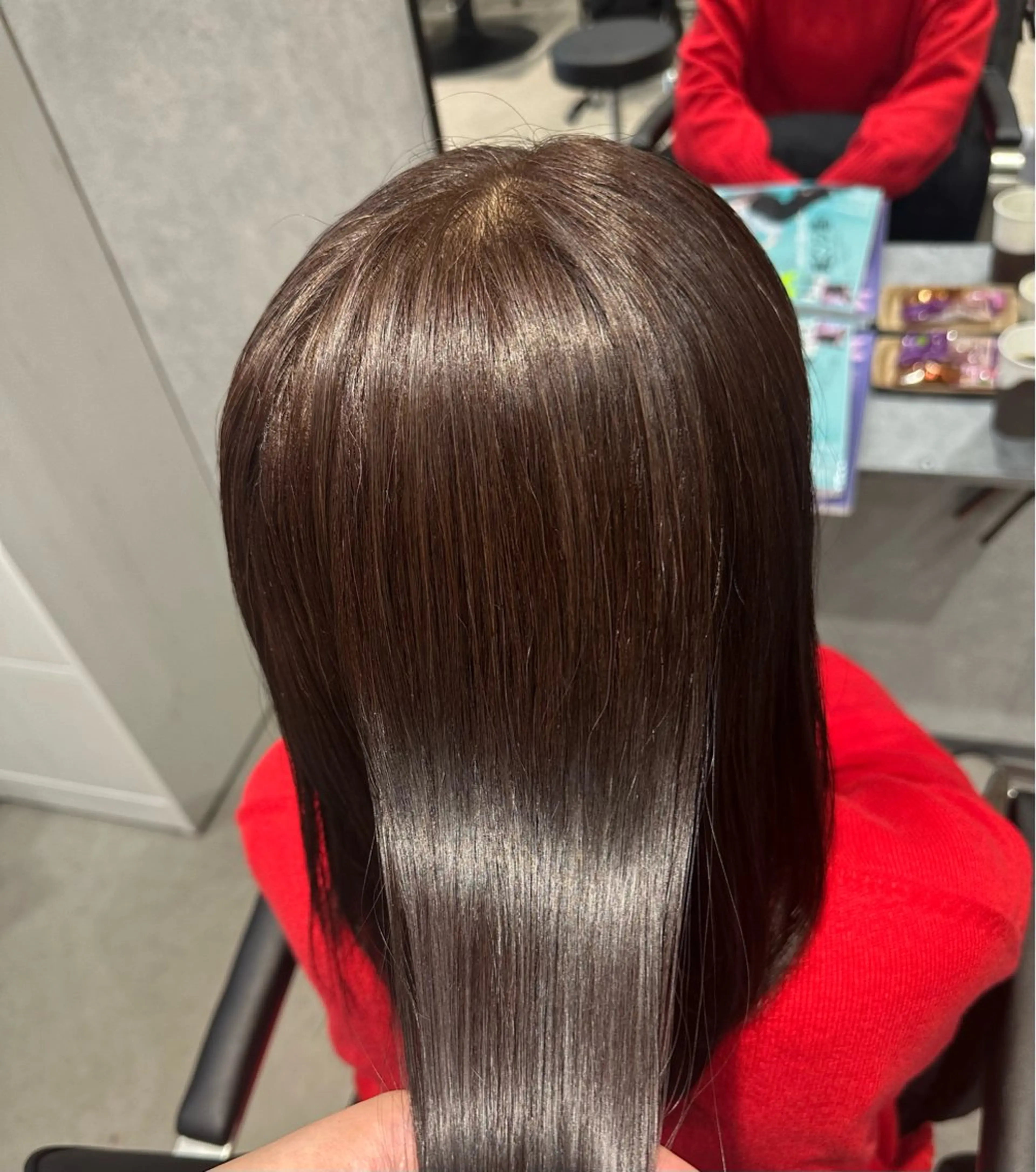 セミロング 森 沙織のヘアスタイル