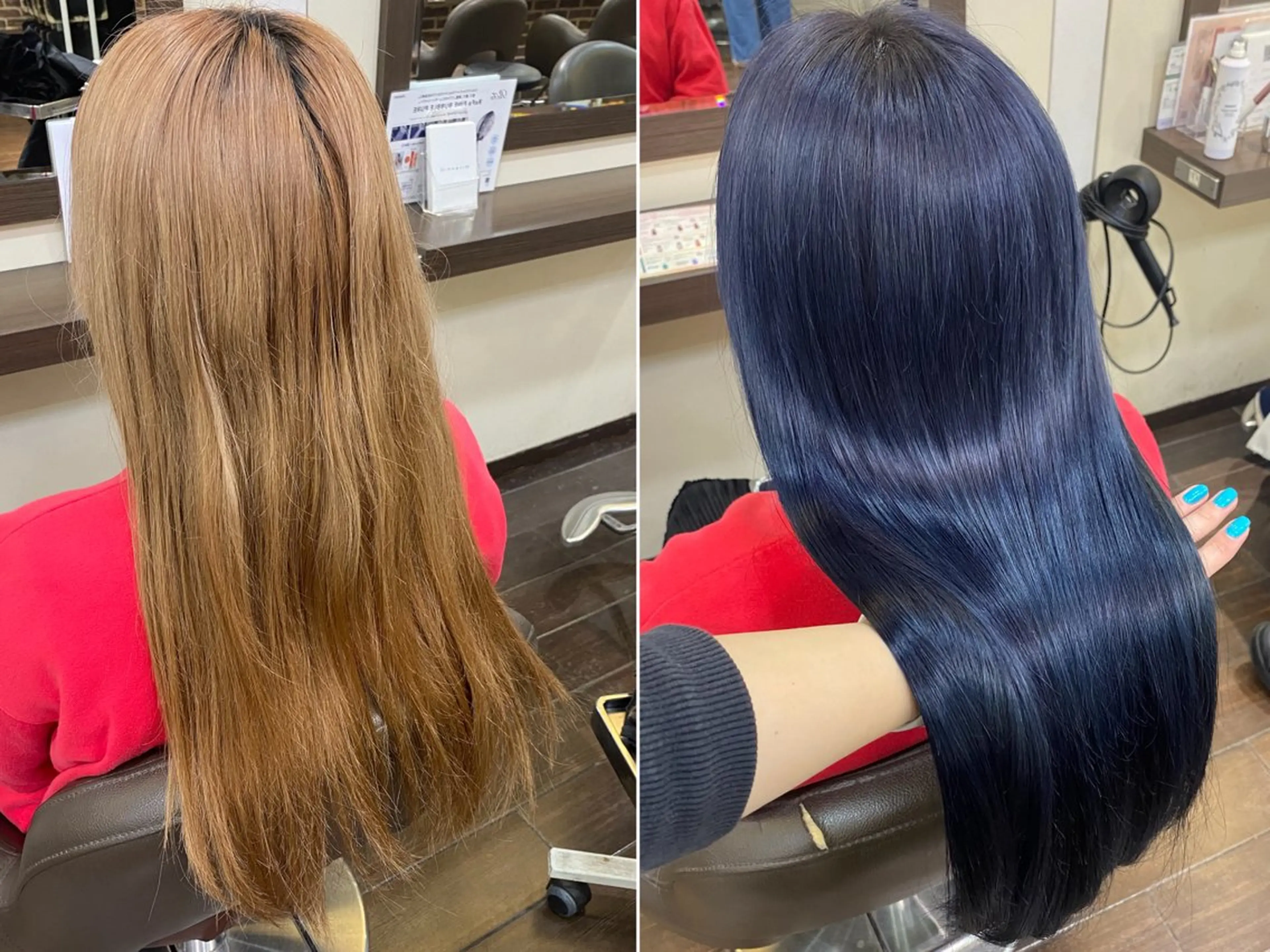 ロング カラー メンズ ブルーカラー 透明感カラー designcolo r/似合わせNOKAのヘアスタイル