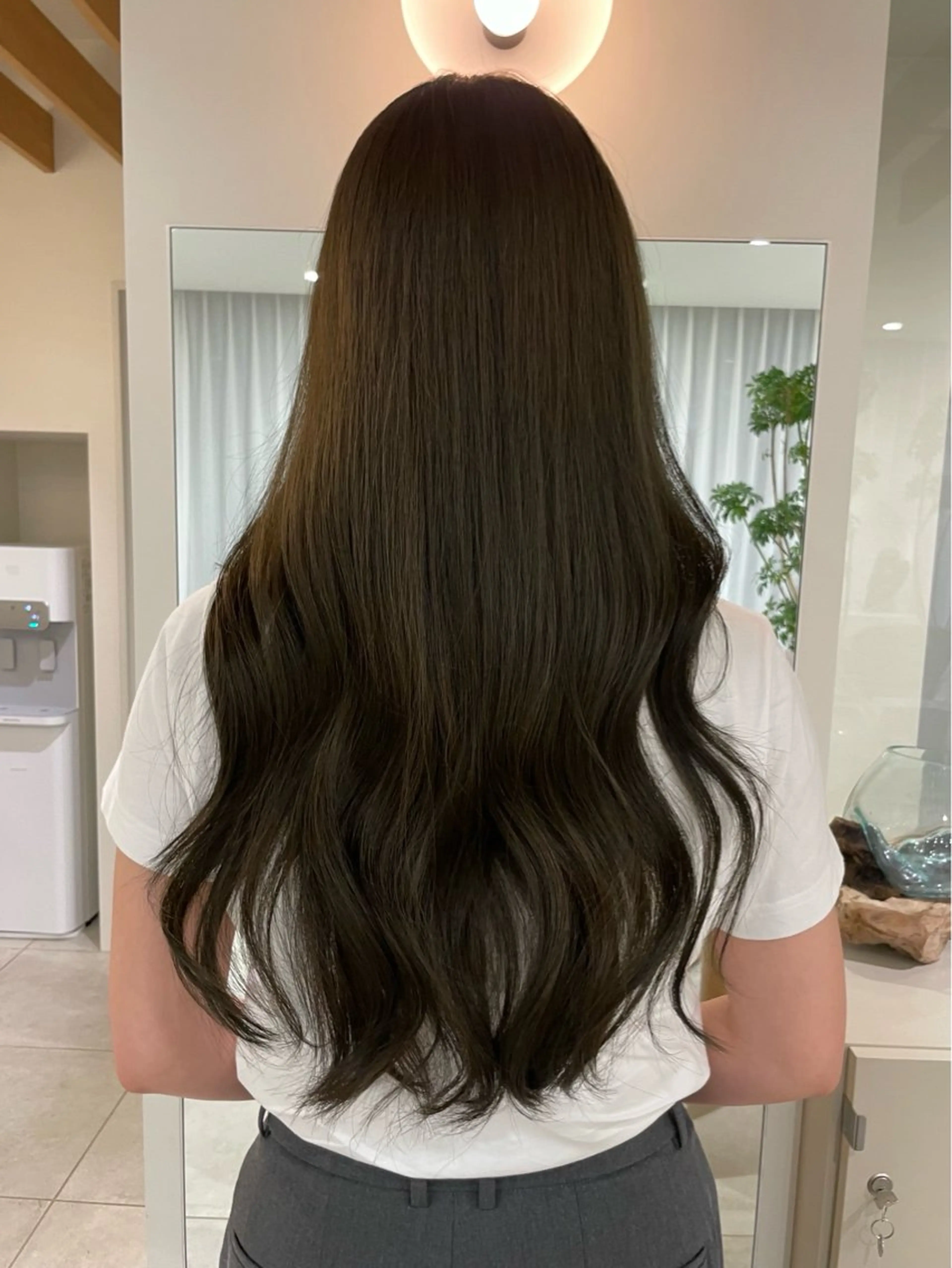 ロング カラー ブラウンカラー オリーブブラウン ヘアカラー トリートメント 矢場町/酸性ストレー ト/髪質改善/リオのヘアスタイル