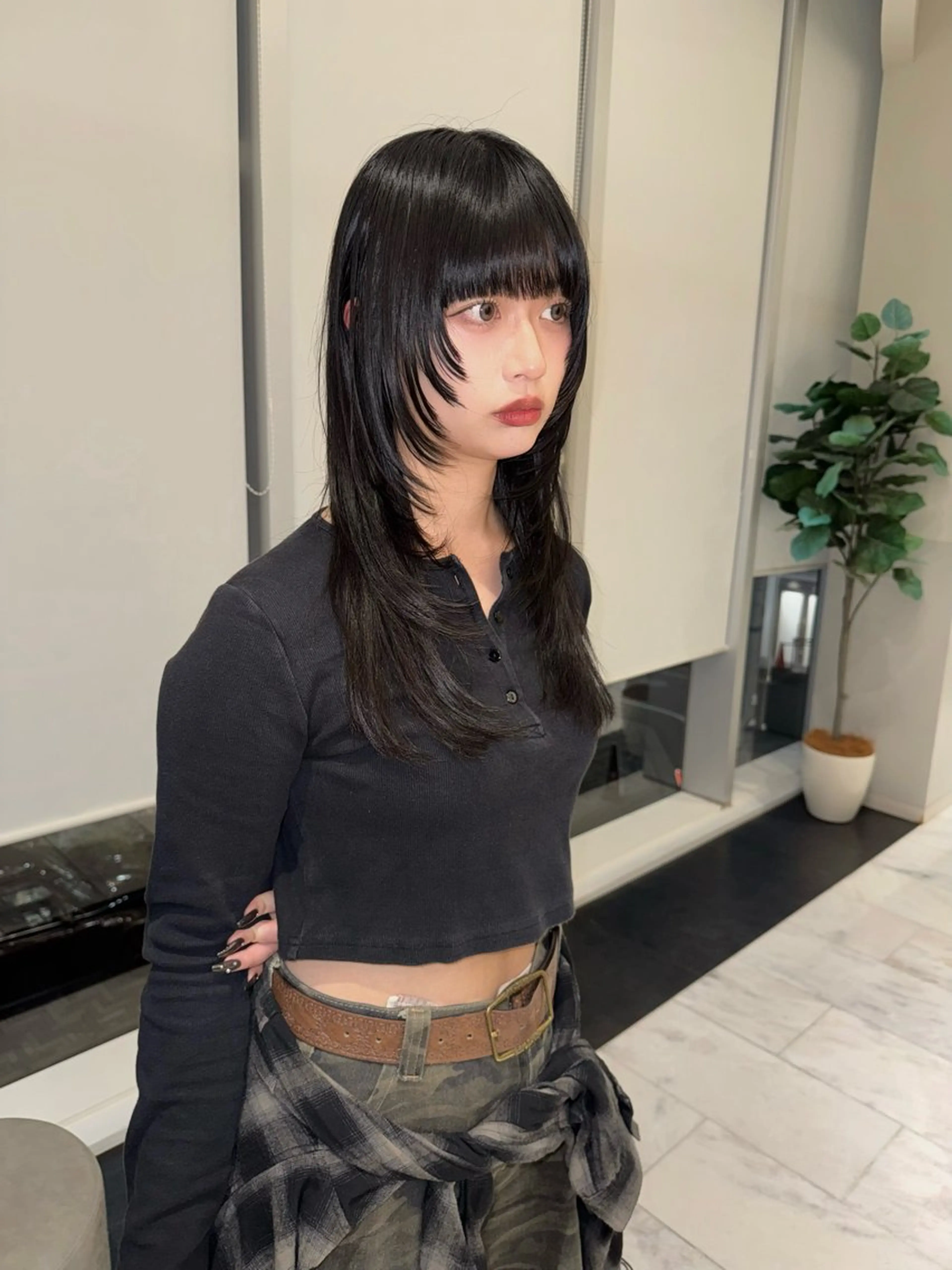 ミディアム カラー カット トリートメント SALOWIN所属・ブリーチ🪡 ボブ🐬レイヤーのヘアスタイル